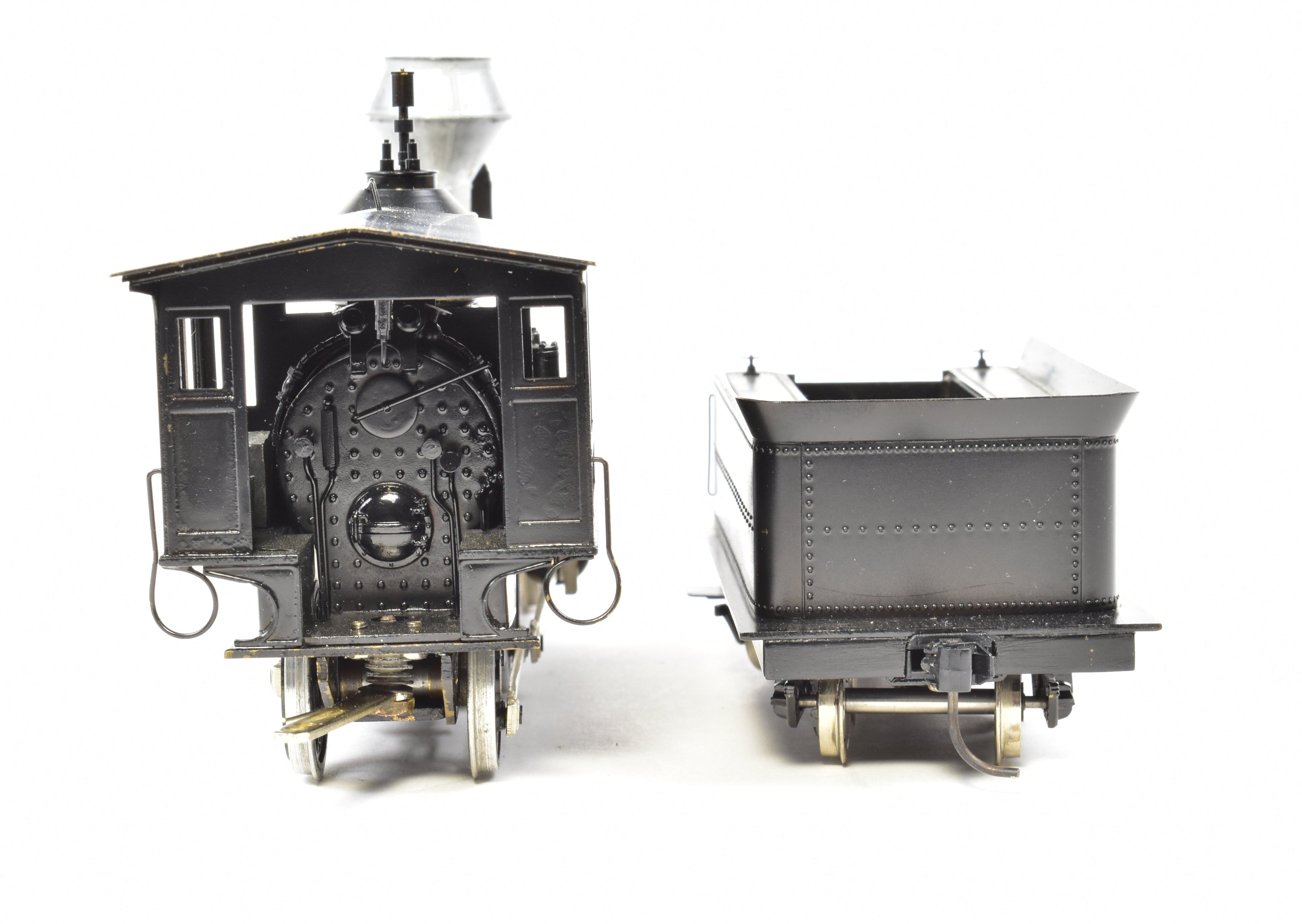 On3 Scale Brass Model Train - Northwest Short Line (NWSL) Baldwin 4-4-0 Locomotive with Custom Detailing and Painting (AS-IS Condition)