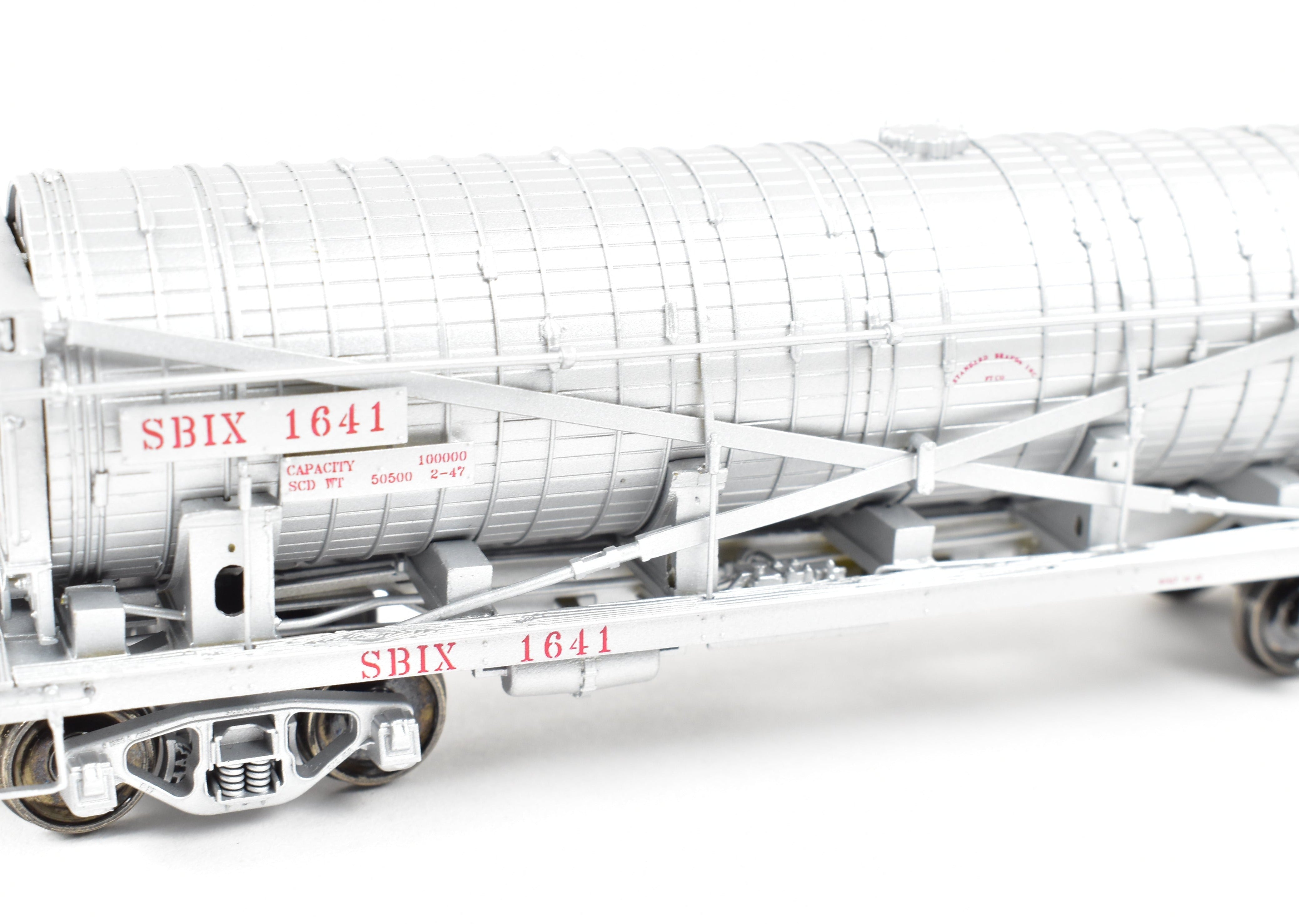 High - Quality HO Scale New Brass Model Train for North Bank Line, Standard Brand Vinegar Car with SBIX 1641 Specification