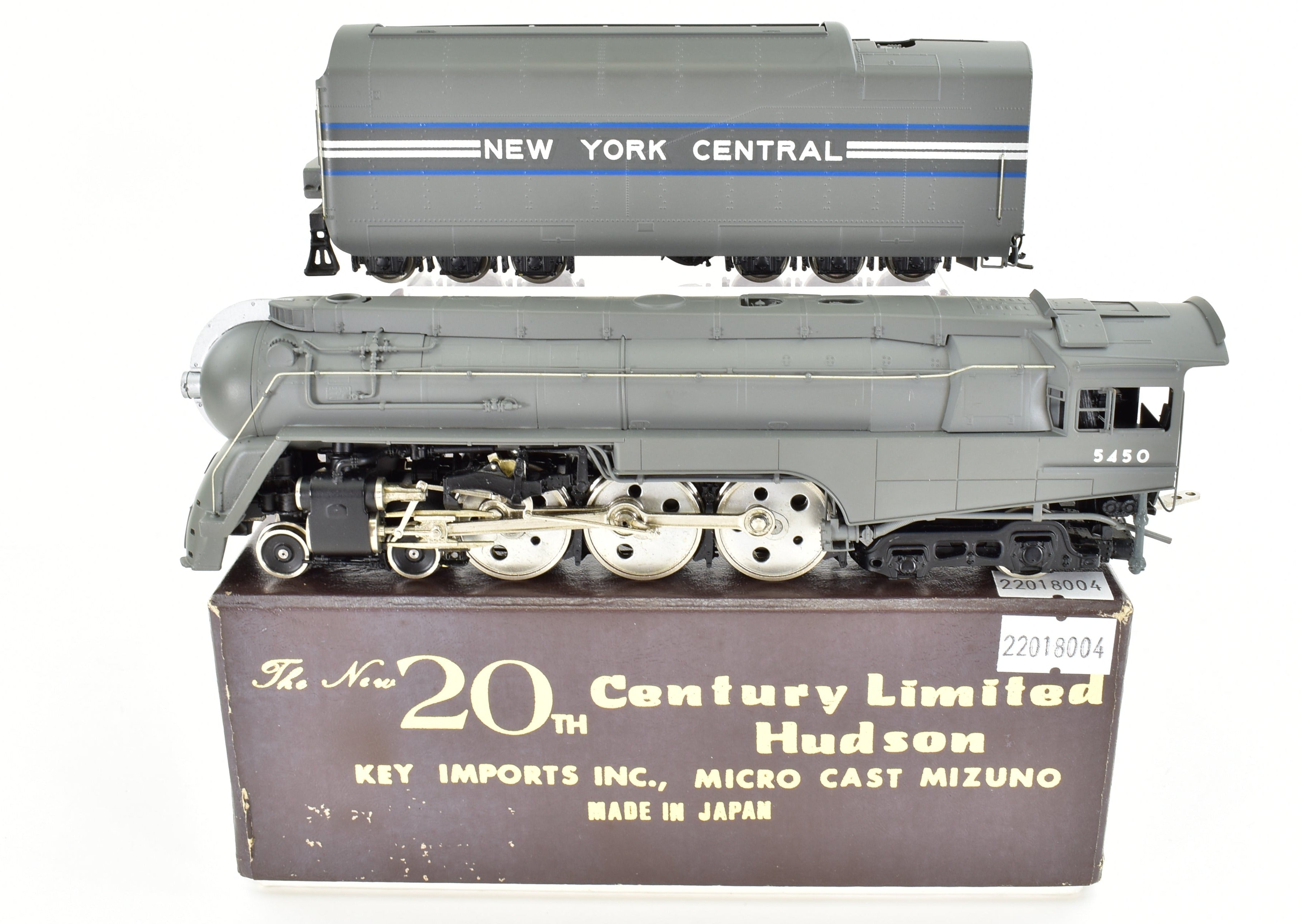 High - Quality HO Scale Brass Model Train Imported from NYC - New York Central J - 3A 4 - 6 - 4 Streamlined Hudson 20th Century Ltd FP No. 5450
