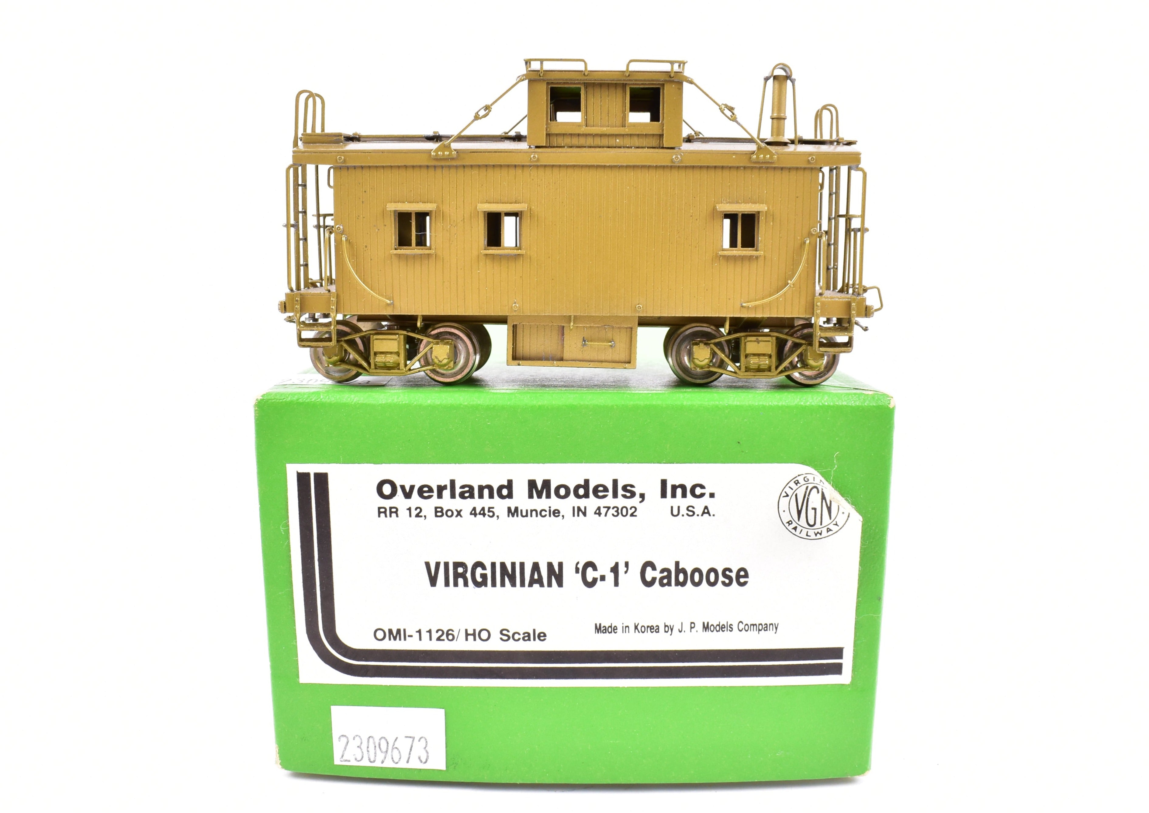 HO Brass Virginian C - 1 Caboose by OMI Overland Models, Inc.
