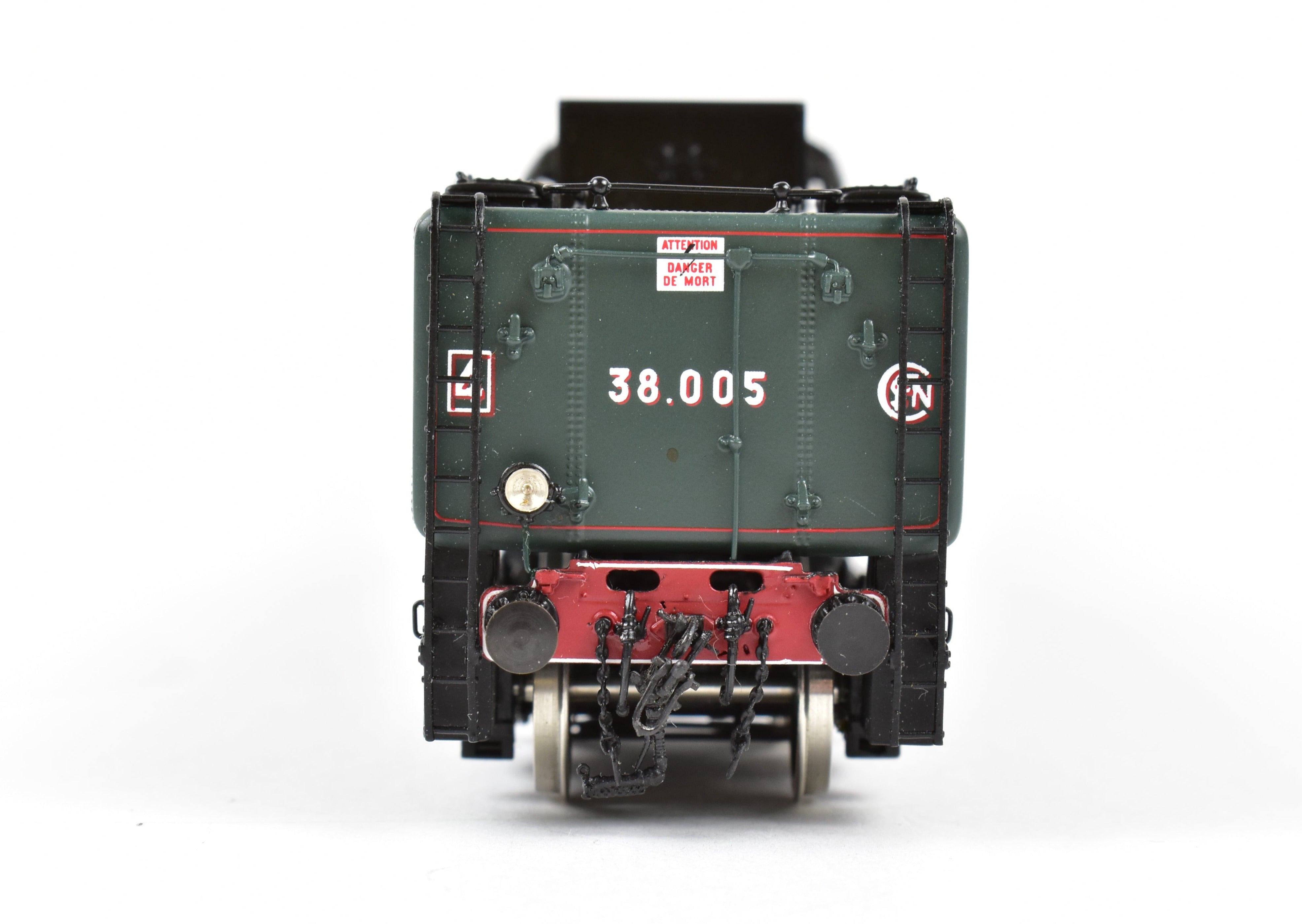 HO Scale Brass Micro - Metakit SNCF 2 - 12 - 0 Heavy Freight 160 - A FP Green Model
