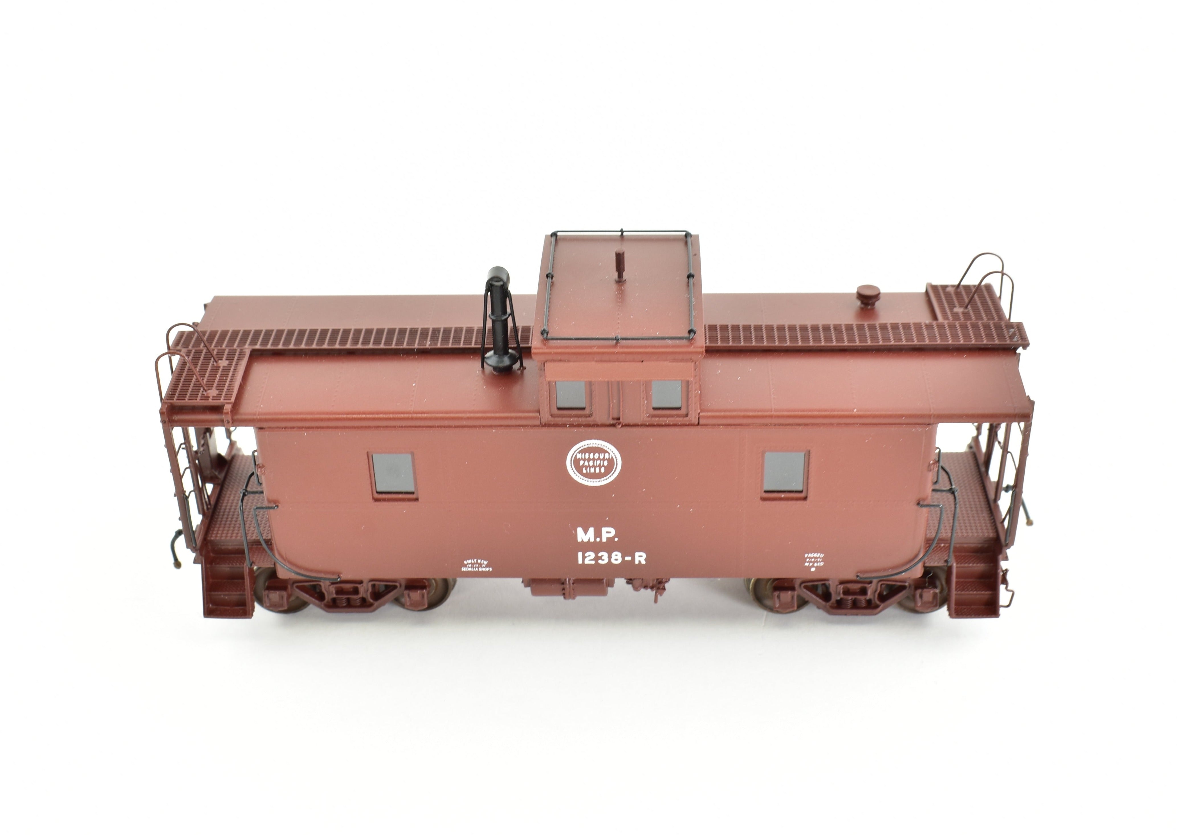HO Scale Brass Model - Overland Models, Inc. Missouri Pacific Steel Caboose Magor Copy Built in 1951 with FP Radio Version