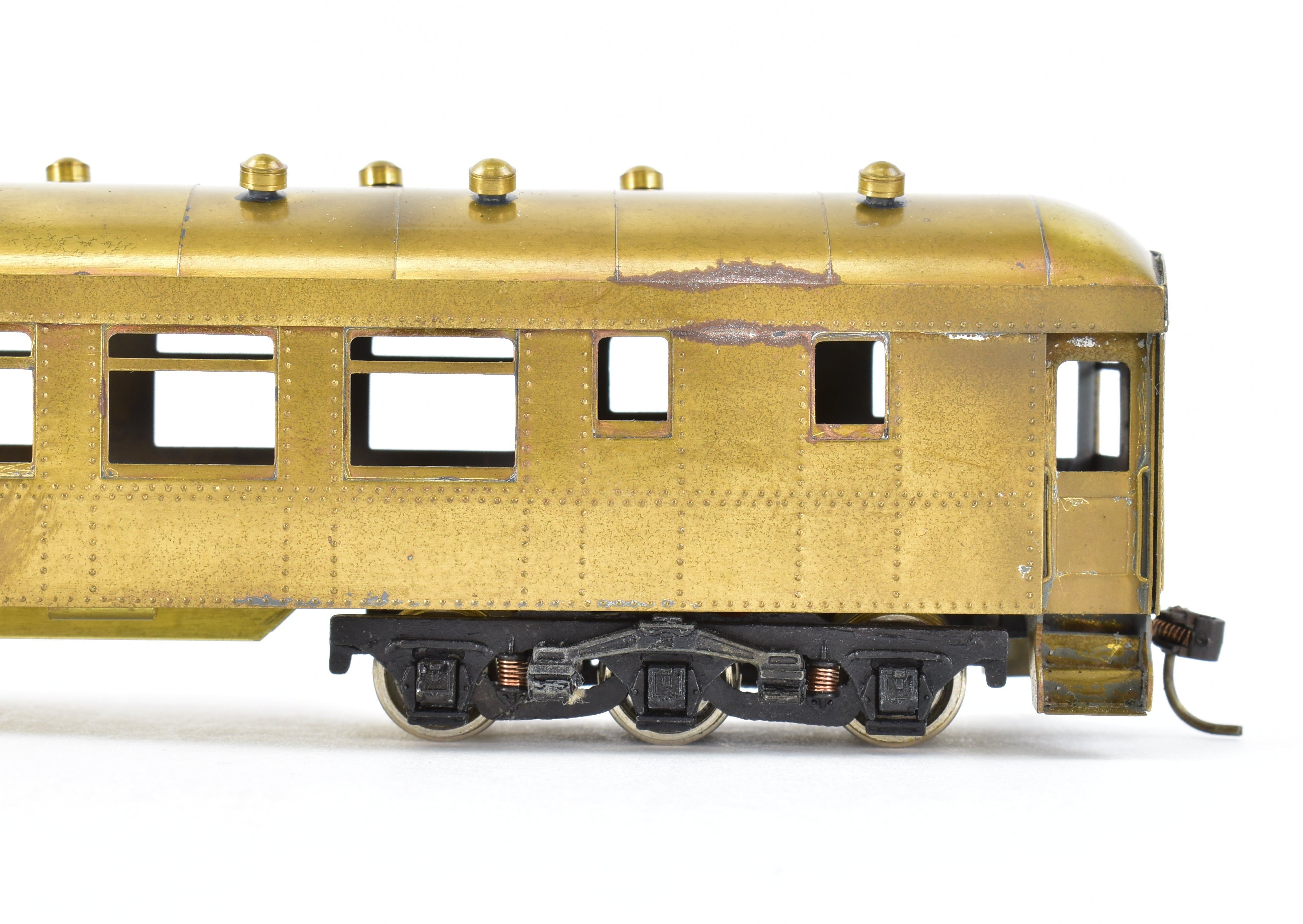 HO Scale Brass Ken Kidder Illinois Central Harriman Observation Car with CV Trucks