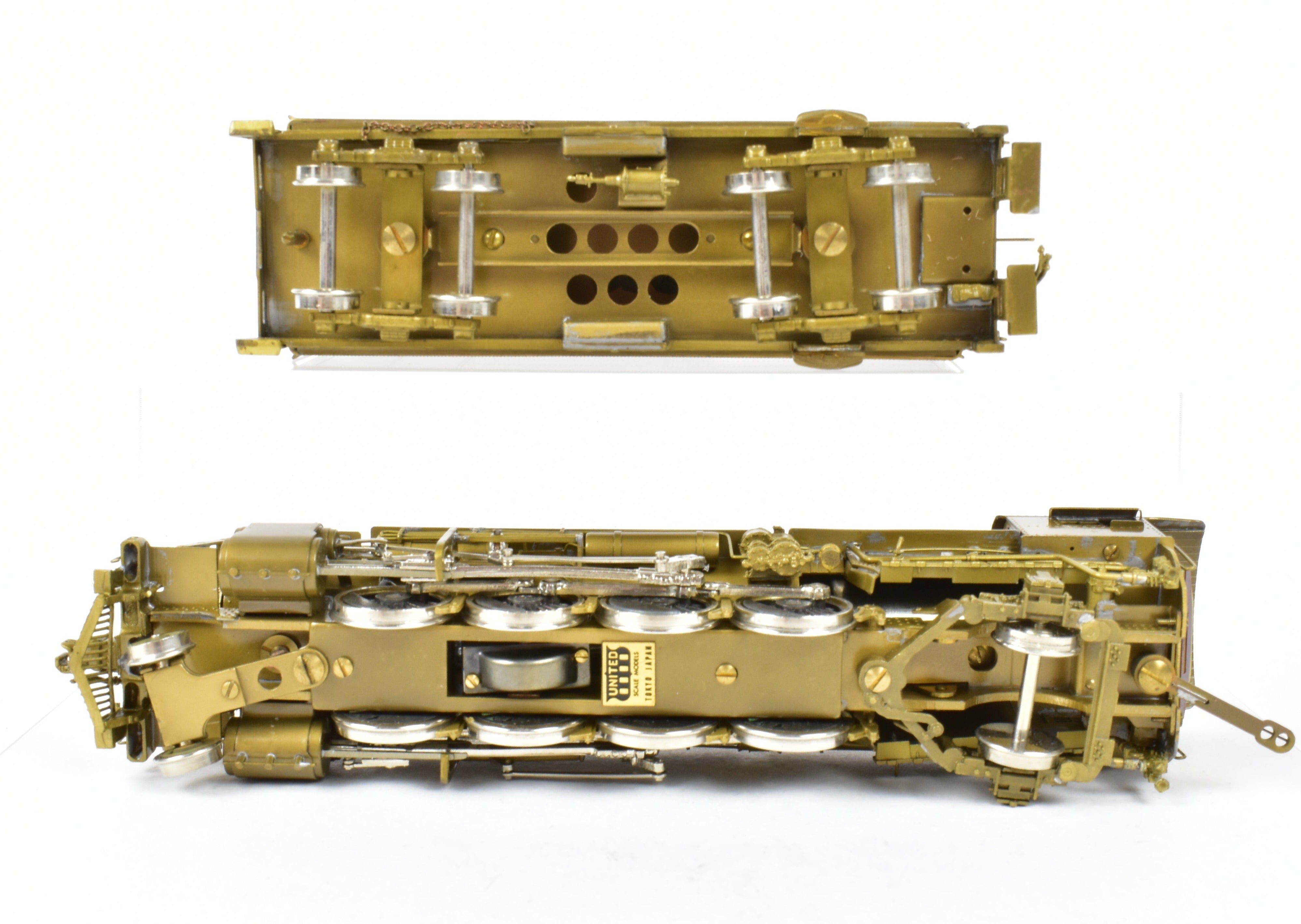 High - Quality HO Scale Brass Pacific Fast Mail (PFM) Model of United States Railway Administration (USRA) 2 - 8 - 2 Light Class Mikado Locomotive from 1977 Hi - Grade Run