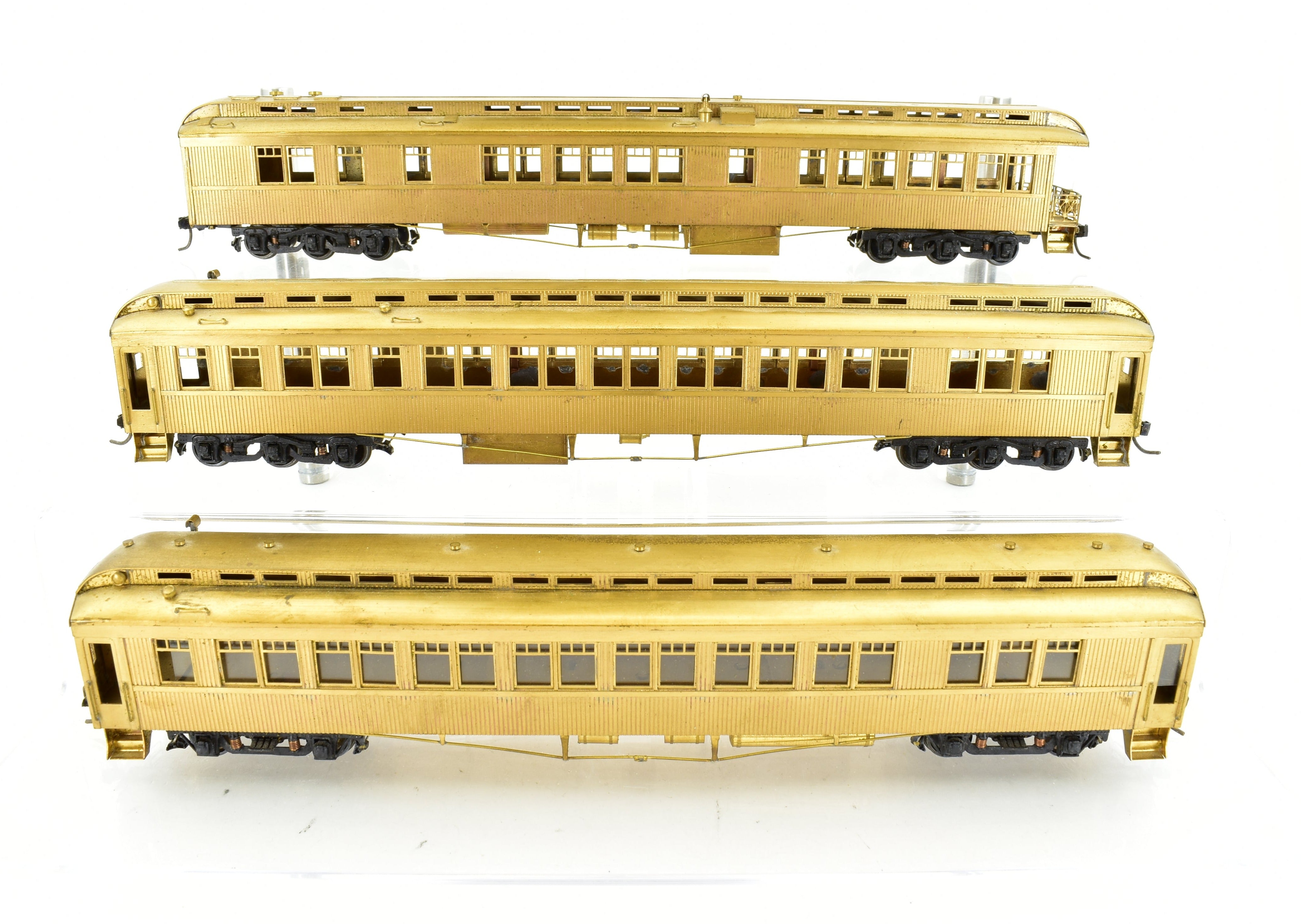 Canadian Pacific Railway Kettle Valley Brass Passenger Cars with Central Valley Trucks