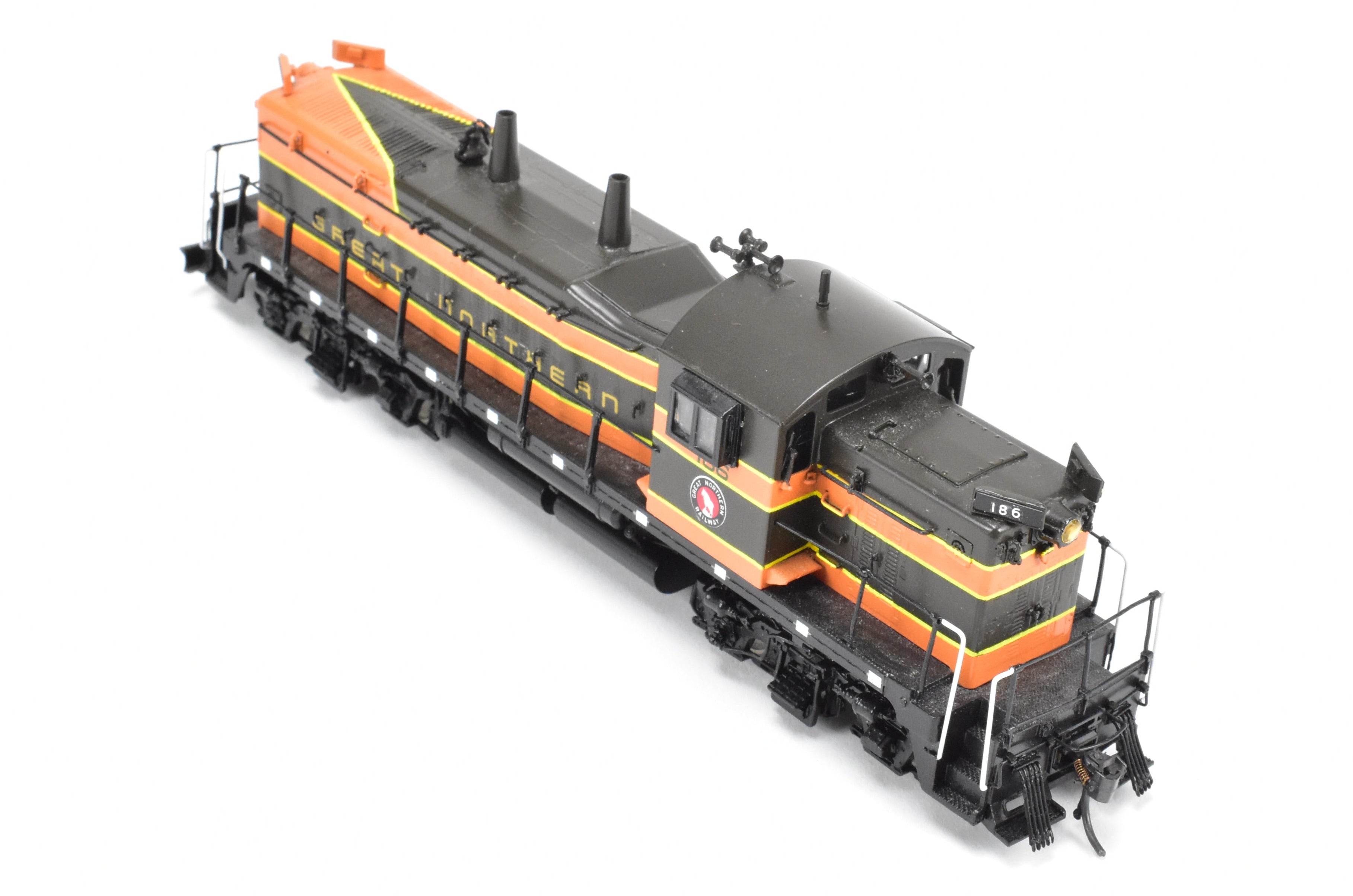 HO Scale Brass Model Train - Overland Models Inc. (OMI) Great Northern EMD NW - 5 Modernized Pro - Painted Locomotive No. 186