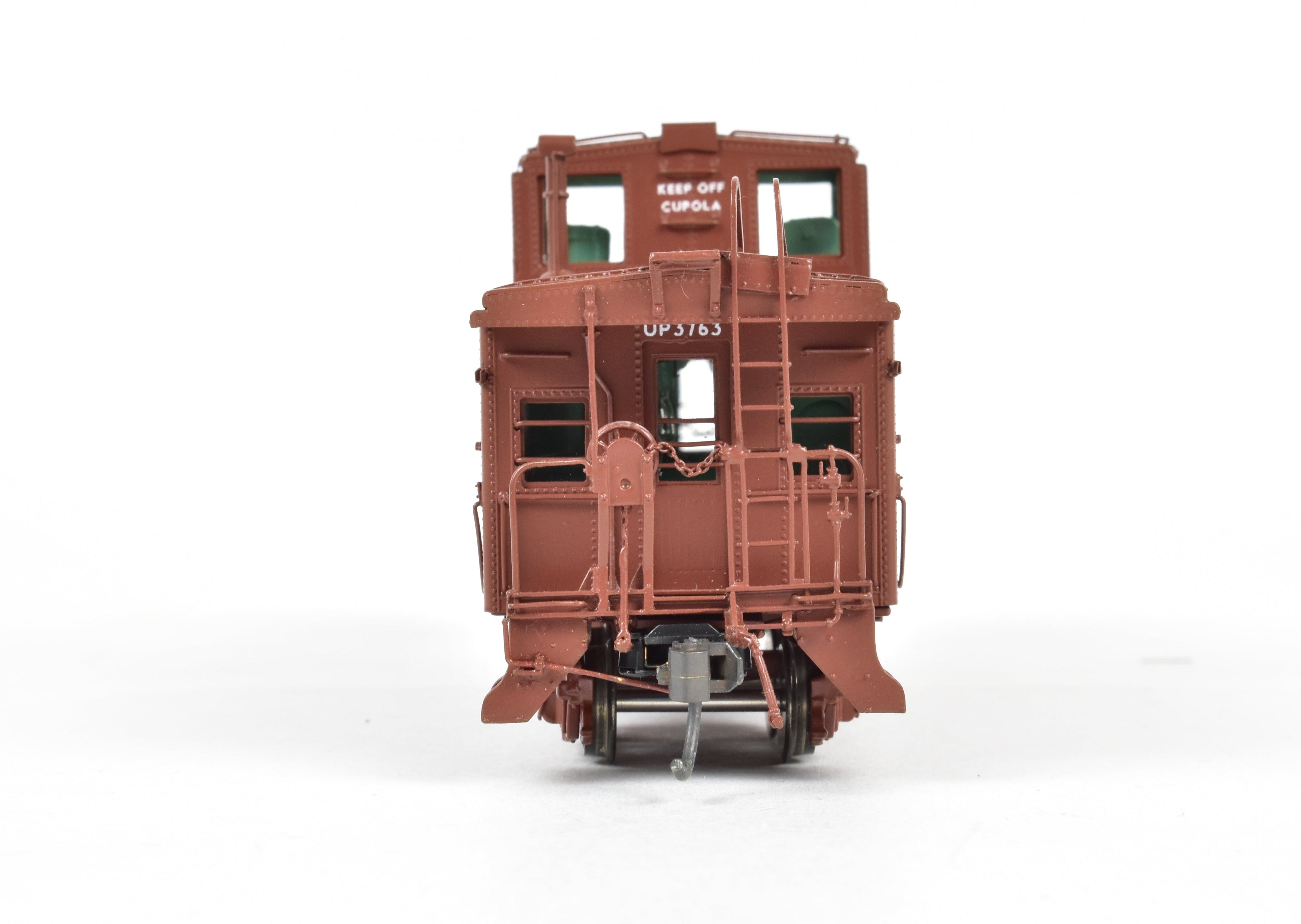 HO Scale Brass Union Pacific CA - 3 Caboose Model by Overland Models, Inc. (OMI), 2000 Run, Freight Car Red with Original White Lettering, FP No. 3763