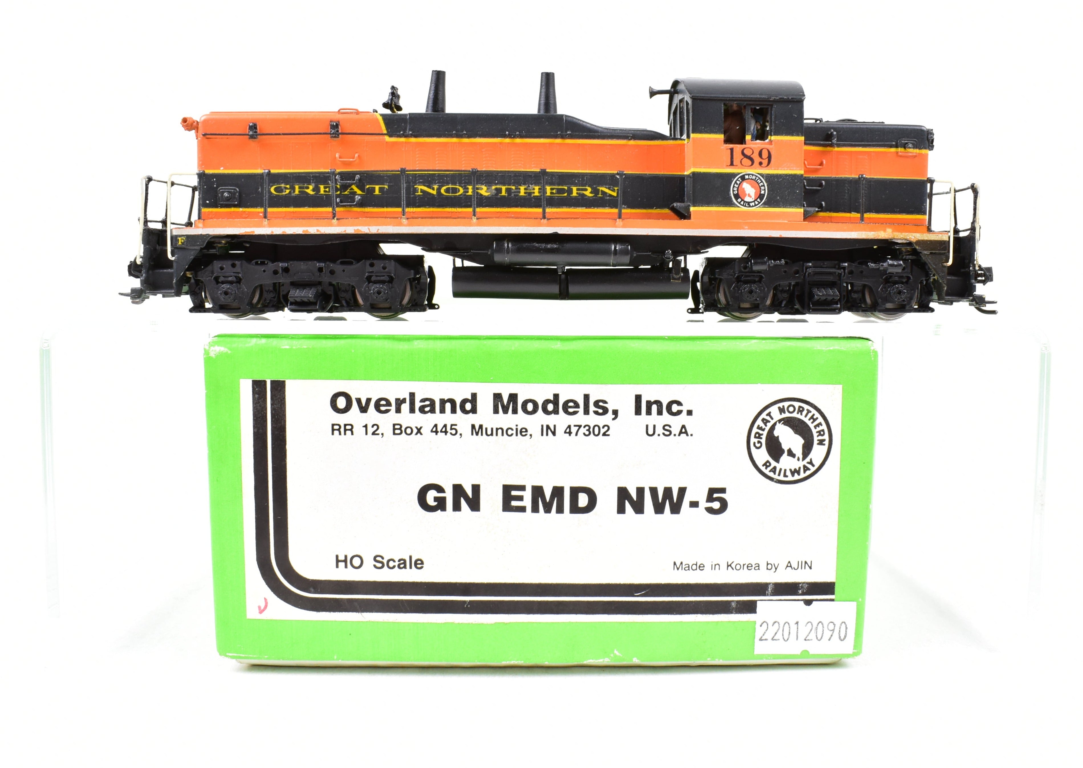HO Scale Brass Model Train by Overland Models Inc. - Great Northern EMD NW - 5 Custom Painted with ESU DCC and Sound and Upgraded Drive System