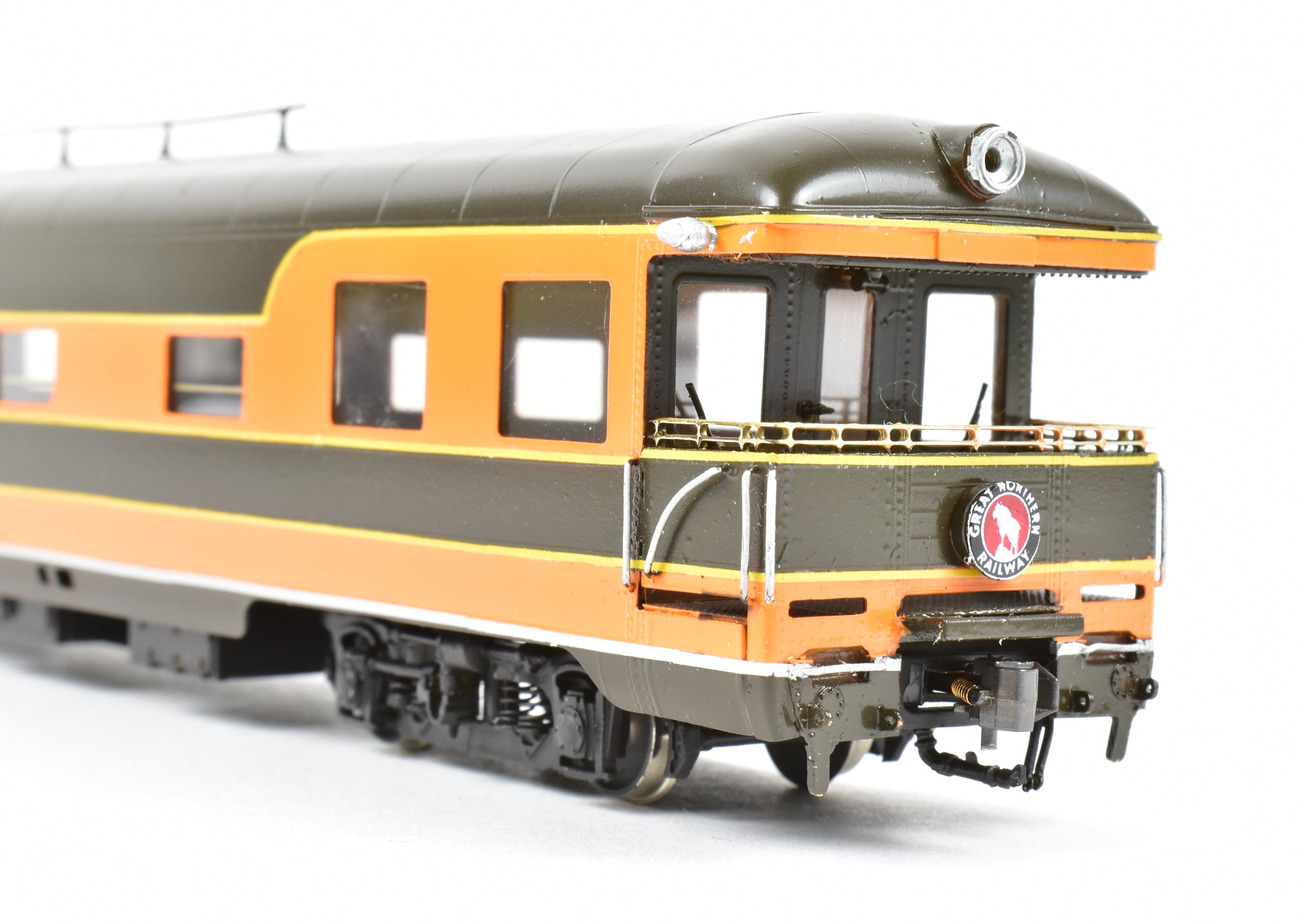 HO Scale Brass W&R Enterprises Great Northern Business Car A28 Custom Painted for Empire Builder Model Train Car