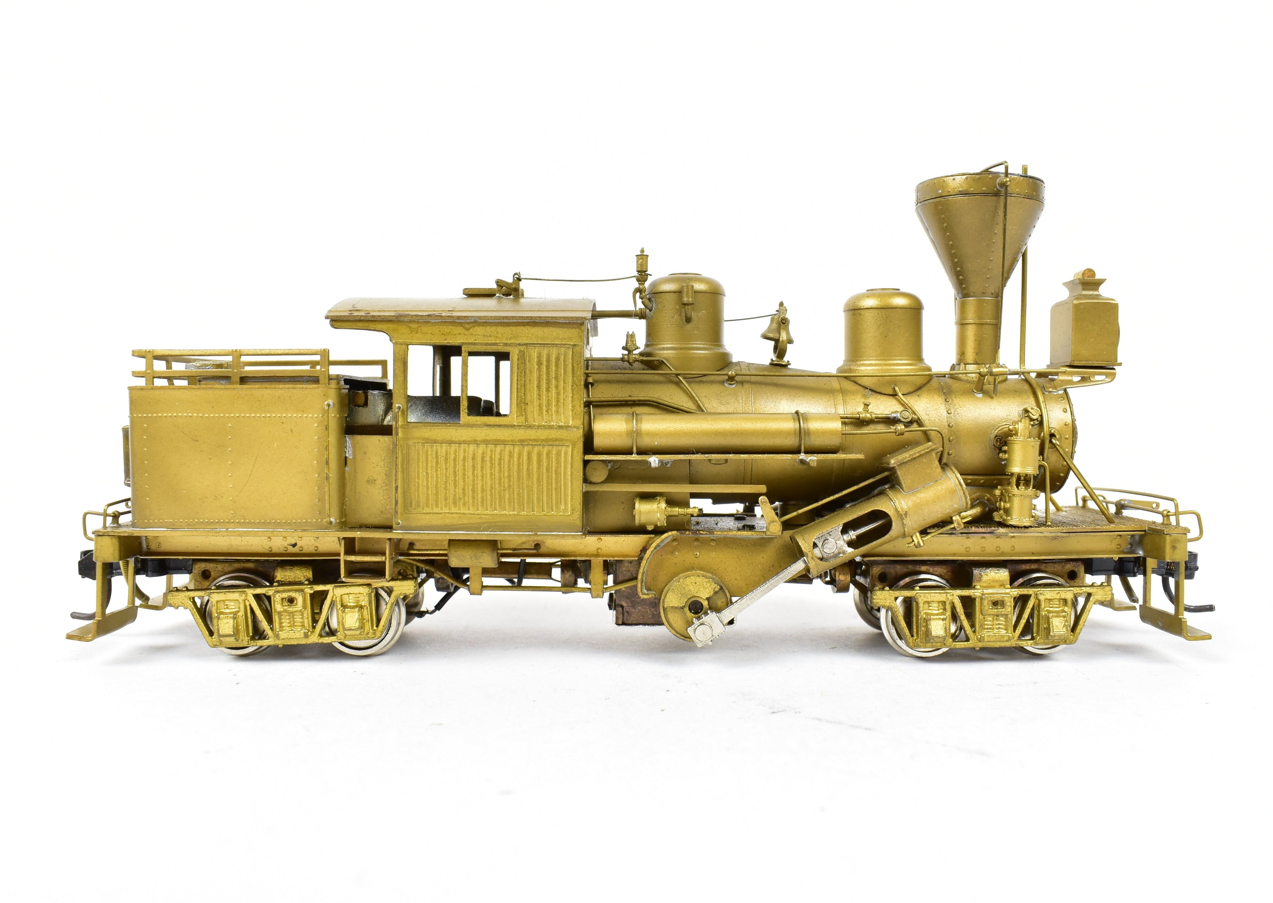 HO Scale Brass PFM - United 2-Truck Logging Climax Geared Locomotive with Diamond Stack
