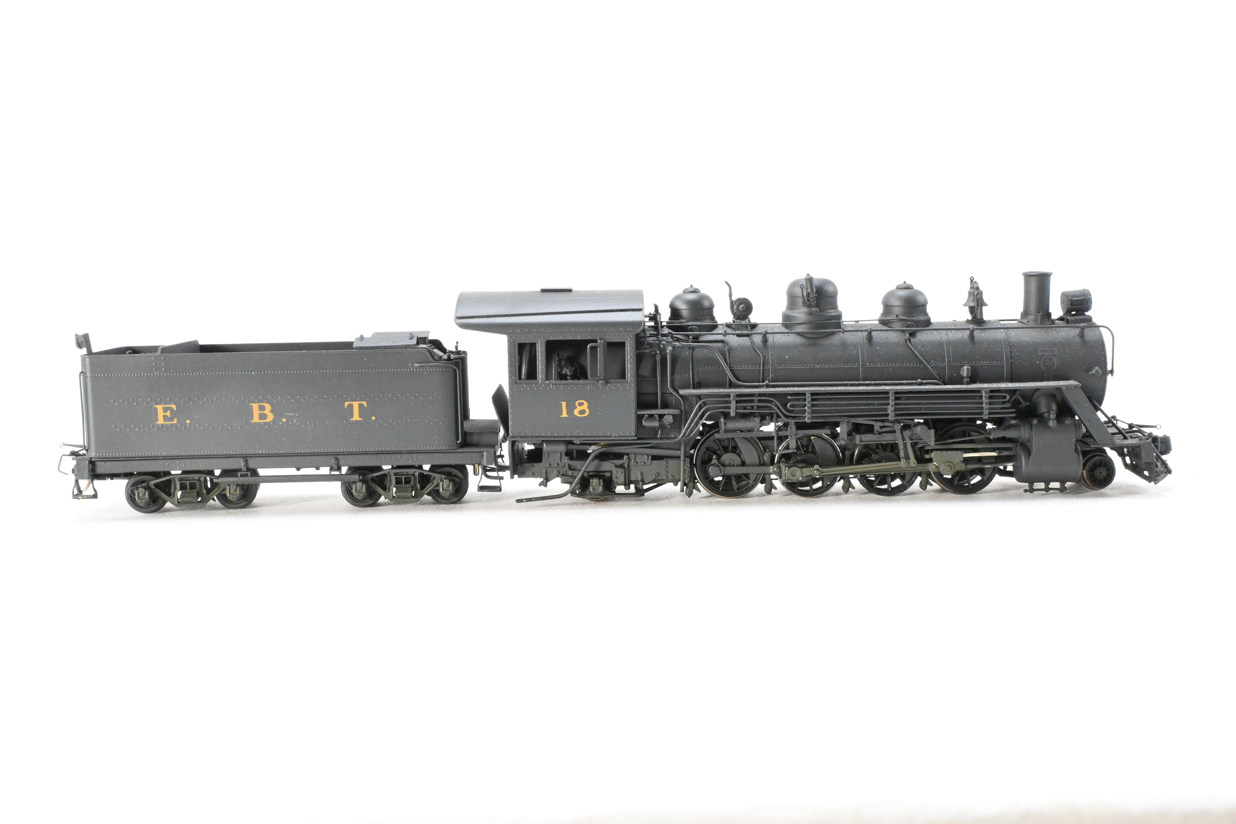 HOn3 Scale Brass Hallmark Models Custom - Painted EBT (East Broad Top) 2 - 8 - 2 Mikado Locomotive Model No. 18