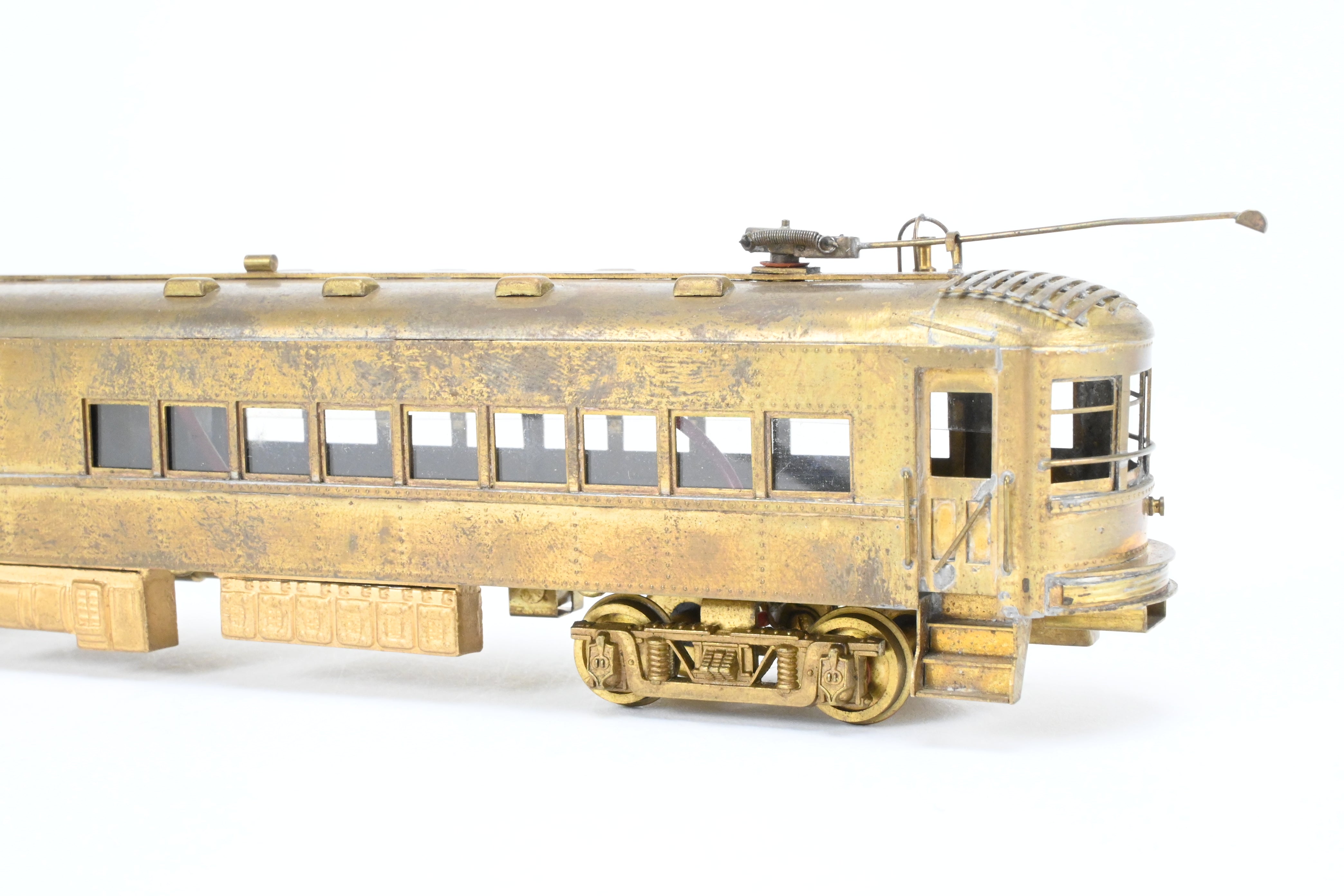 HO Scale Brass Ken Kidder Indiana Railroad Passenger RPO Interurban Model with Minor Wear