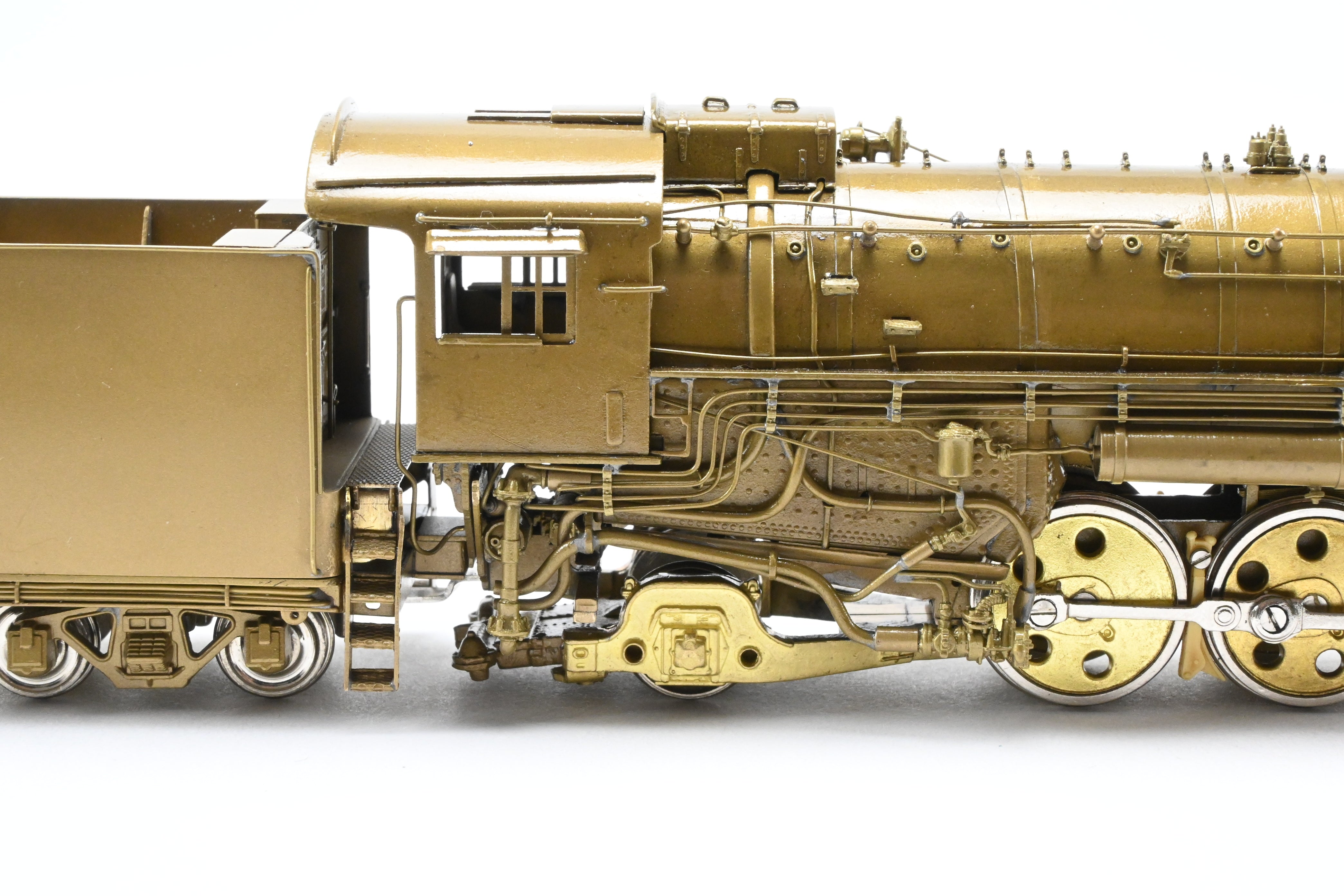 HO Scale Brass Model Train - Overland Models SLSF - Frisco 4300 4-8-2 Mountain Locomotive with Sagami Replacement Can Motor