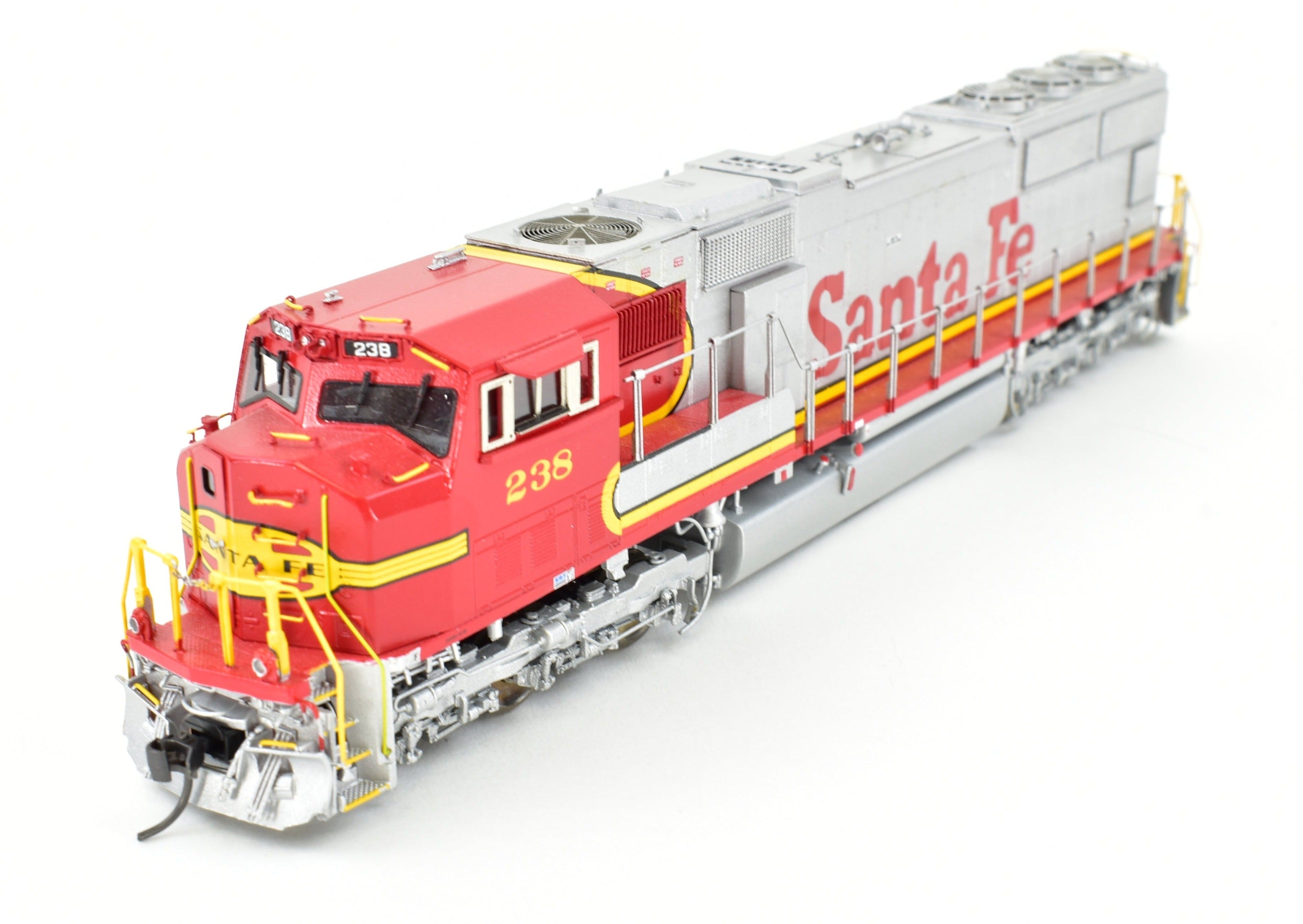 HO Scale Brass Locomotive - Overland Models, Inc. ATSF - Santa Fe EMD SD75M FP, Factory-Painted and Lettered No. 238