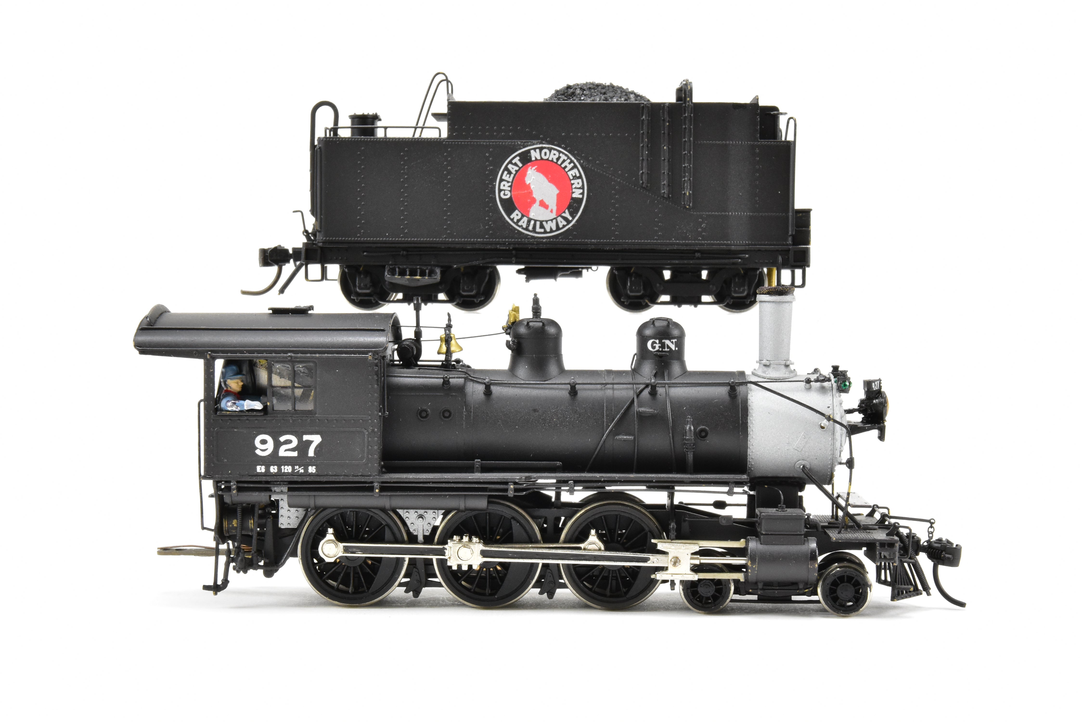 High - Quality HO Scale Brass Pacific Fast Mail (PFM) United Great Northern E - 6 4 - 6 - 0 Ten Wheeler Professionally Painted Model Locomotive #927