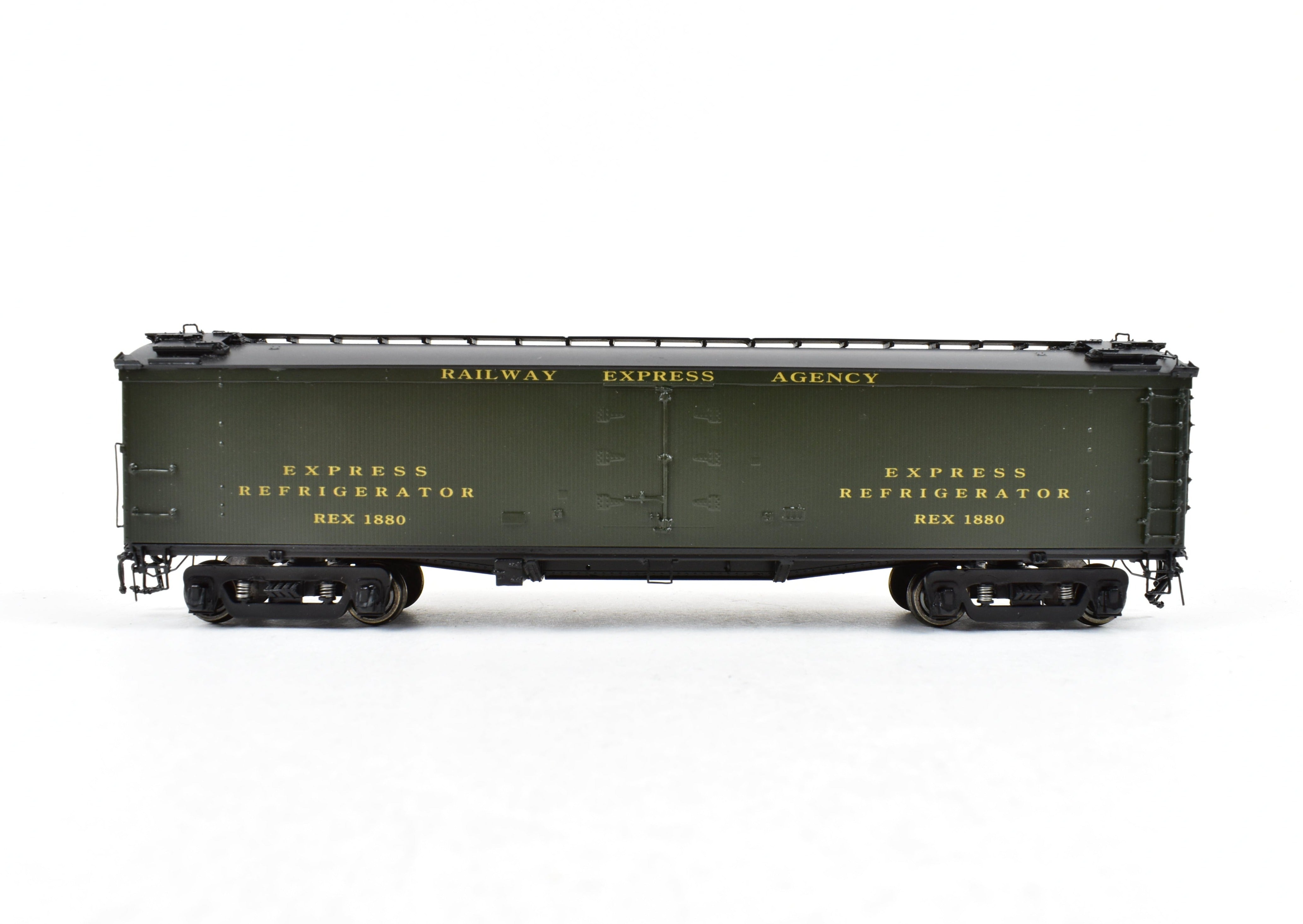 HO Brass Precision Scale Co. REA Railway Express Agency BR Class 53' 6 Reefer Brake System Model