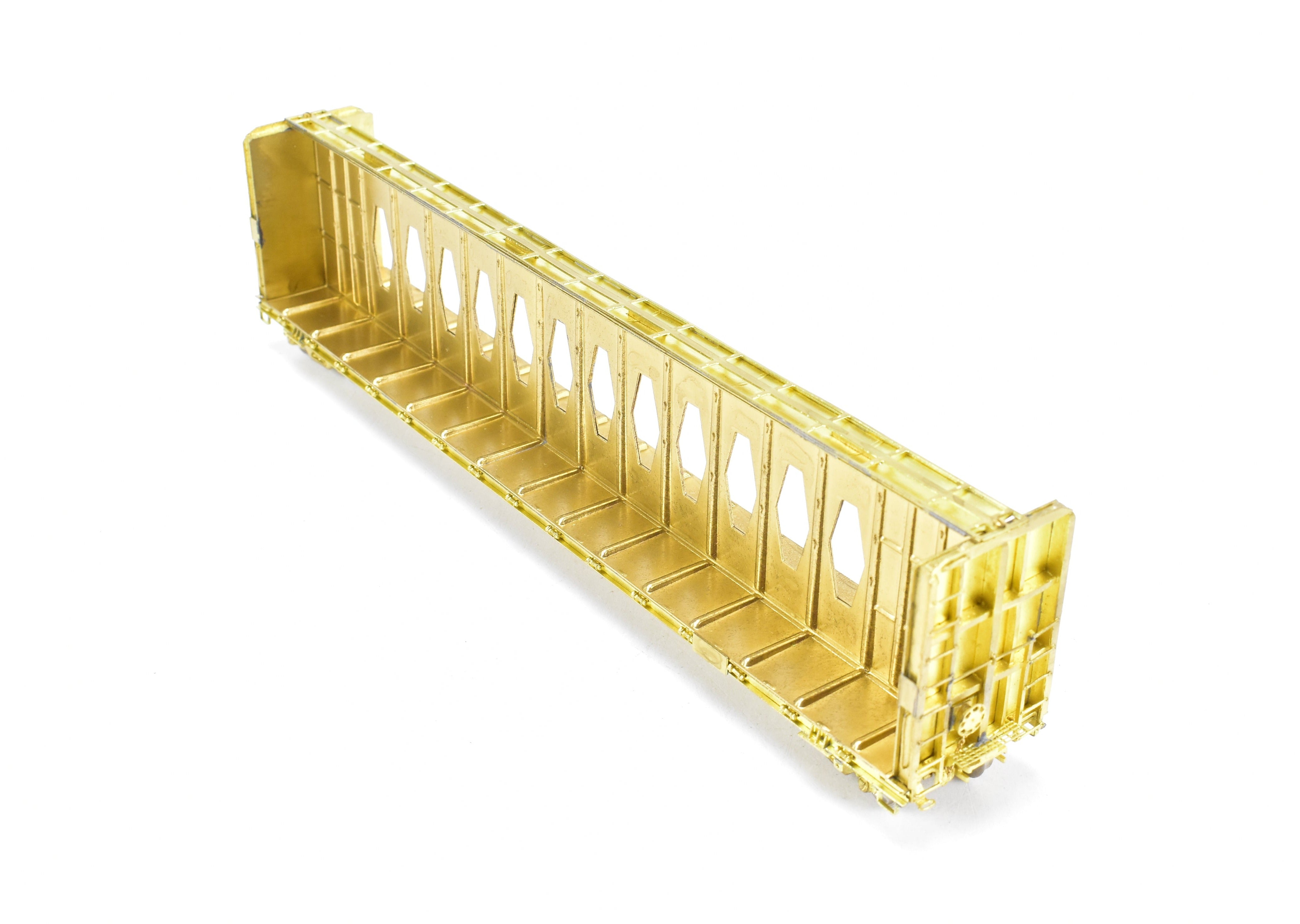 HO Scale Brass Thrall Center Beam 64-Foot Flat Car Model by Overland Models, Inc. for Various Roads