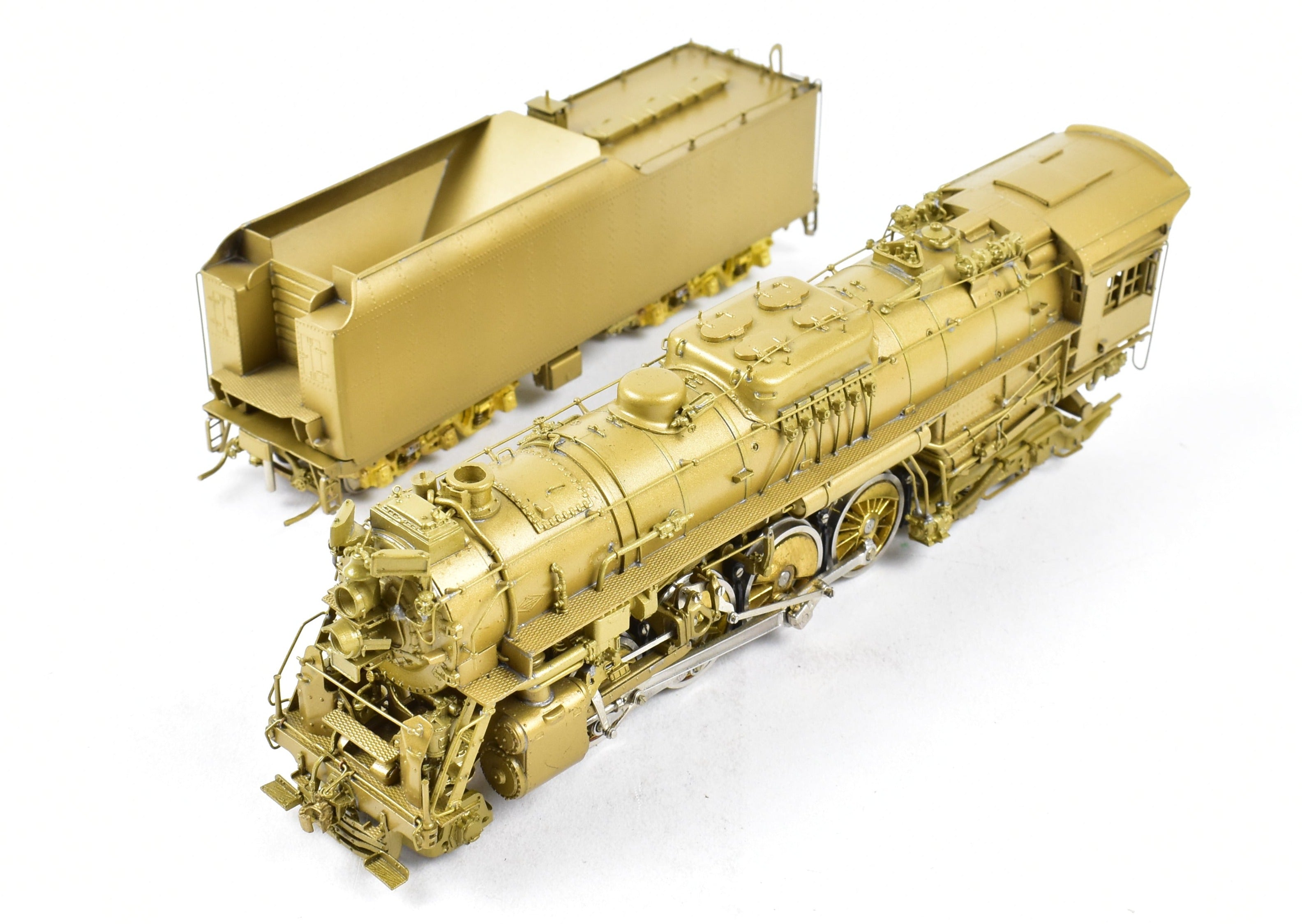 HO Scale Brass Model Train - Overland Models, Inc. NKP - Nickel Plate Road S-2 2-8-4 Berkshire Steam Locomotive Replica