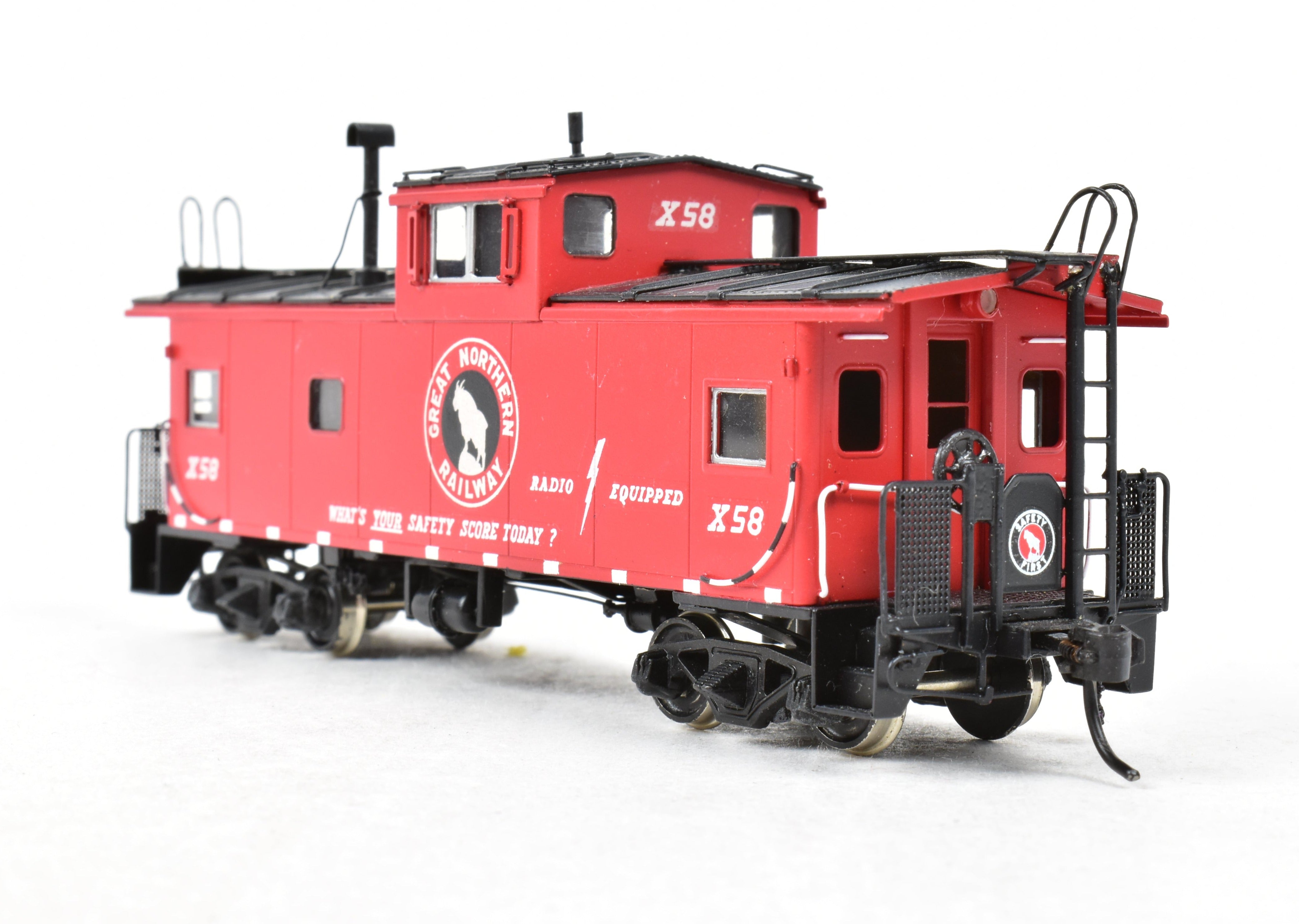 HO Scale Brass Model of the Oriental Limited Great Northern CON X Caboose X41 - 95 Class FP for Model Train Enthusiasts