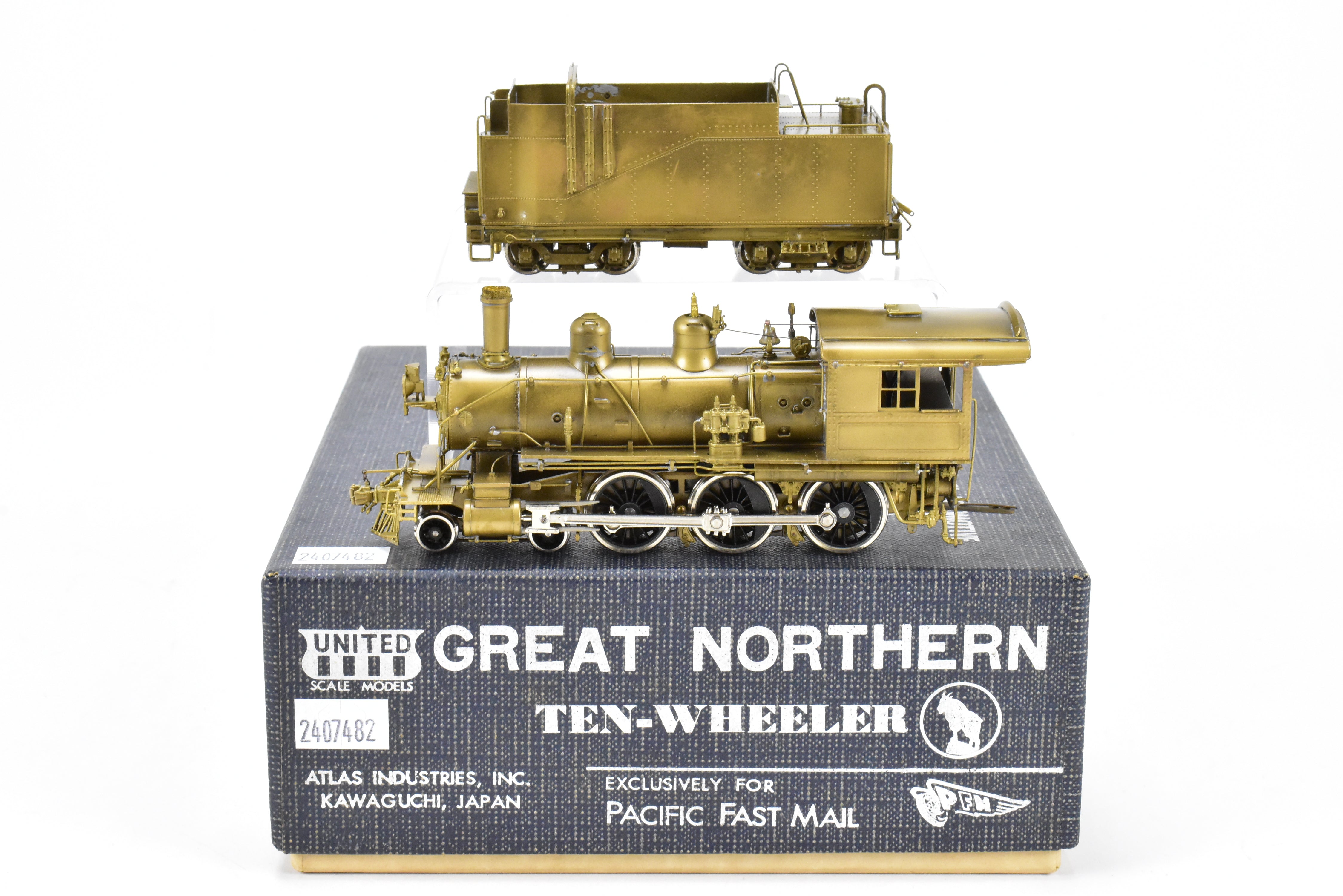 HO Scale Brass PFM United Great Northern E - 6 4 - 6 - 0 Ten Wheeler Model