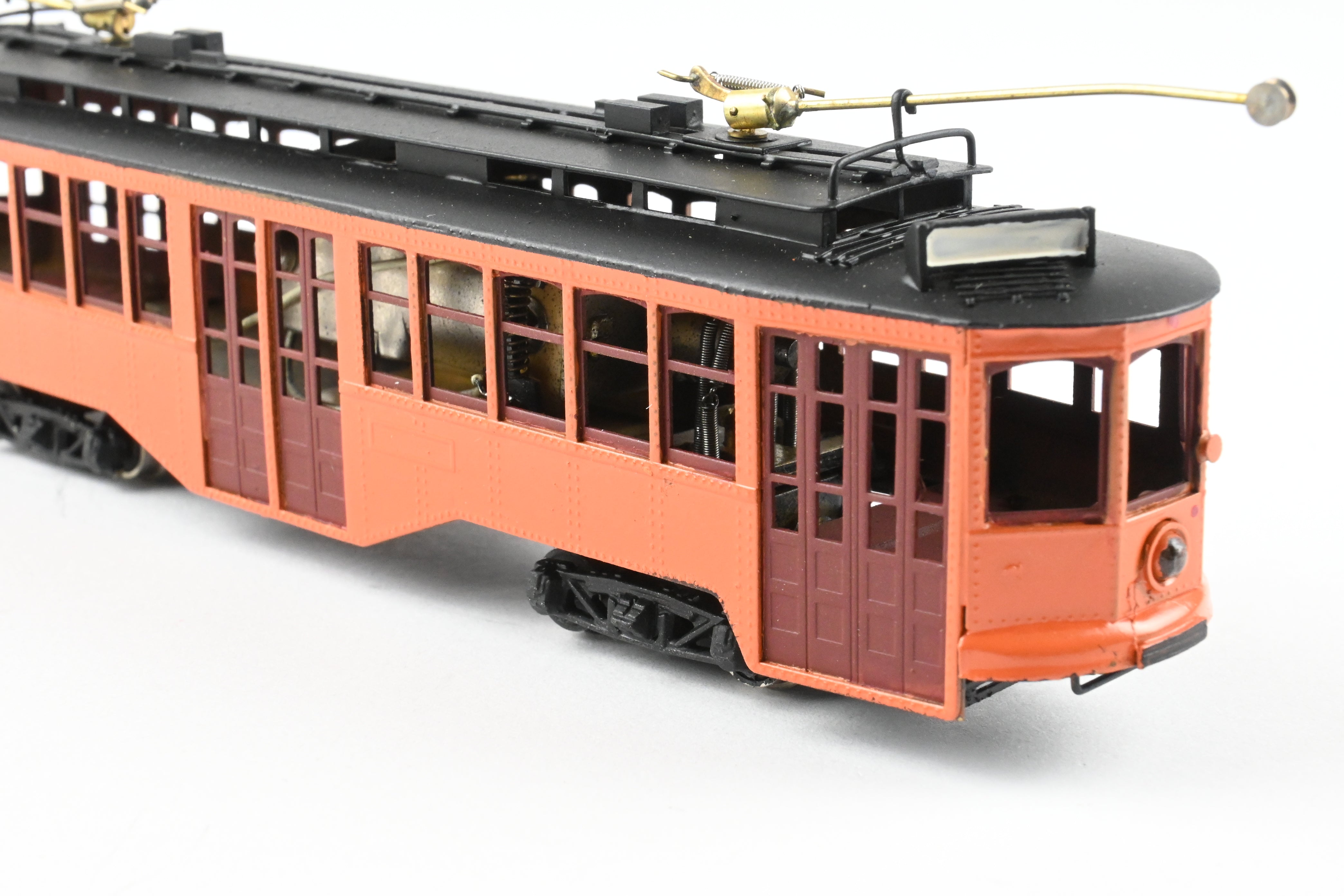 HO Scale Brass Fairfield Models Pittsburgh Railway Co. Double End Jones Trolley CP Unlettered - A Collectible Model Train