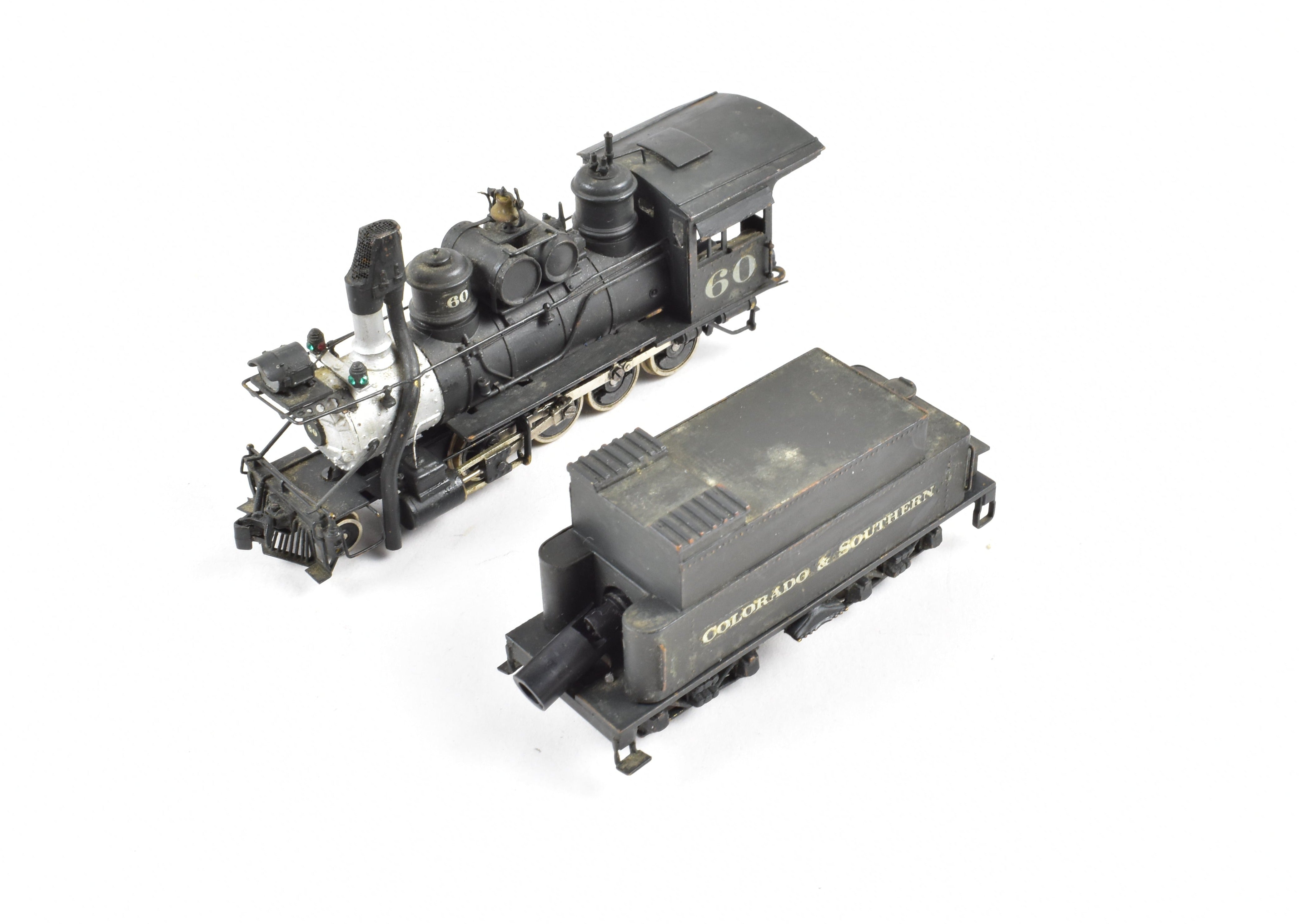 HOn3 Scale Brass Pacific Fast Mail (PFM) Model Train - United C&S - Colorado & Southern #60 2-8-0 Custom Painted Locomotive