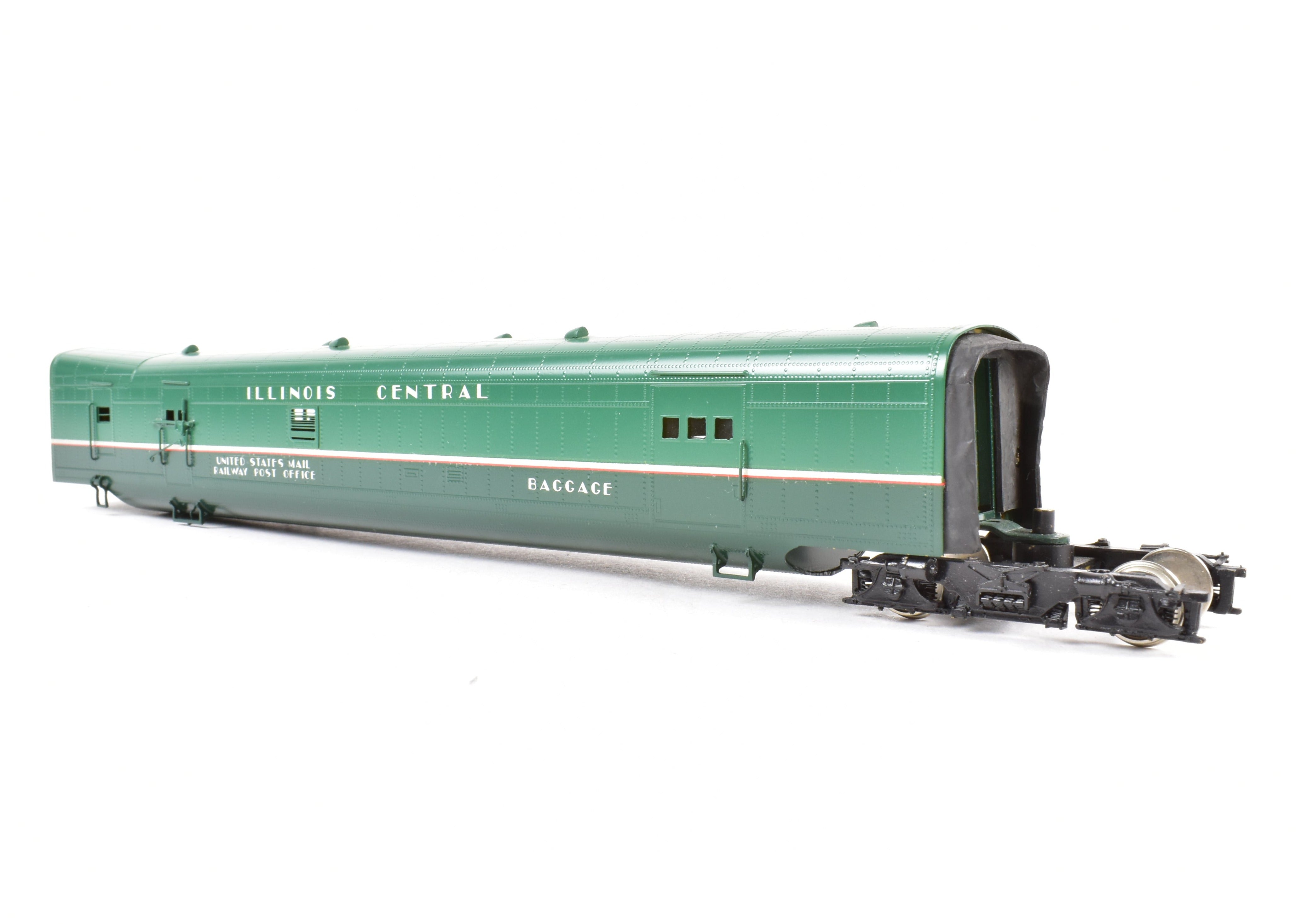 HO Brass CON OMI - Overland Models IC Illinois Central 5 - Car Articulated Factory - Painted Train Set