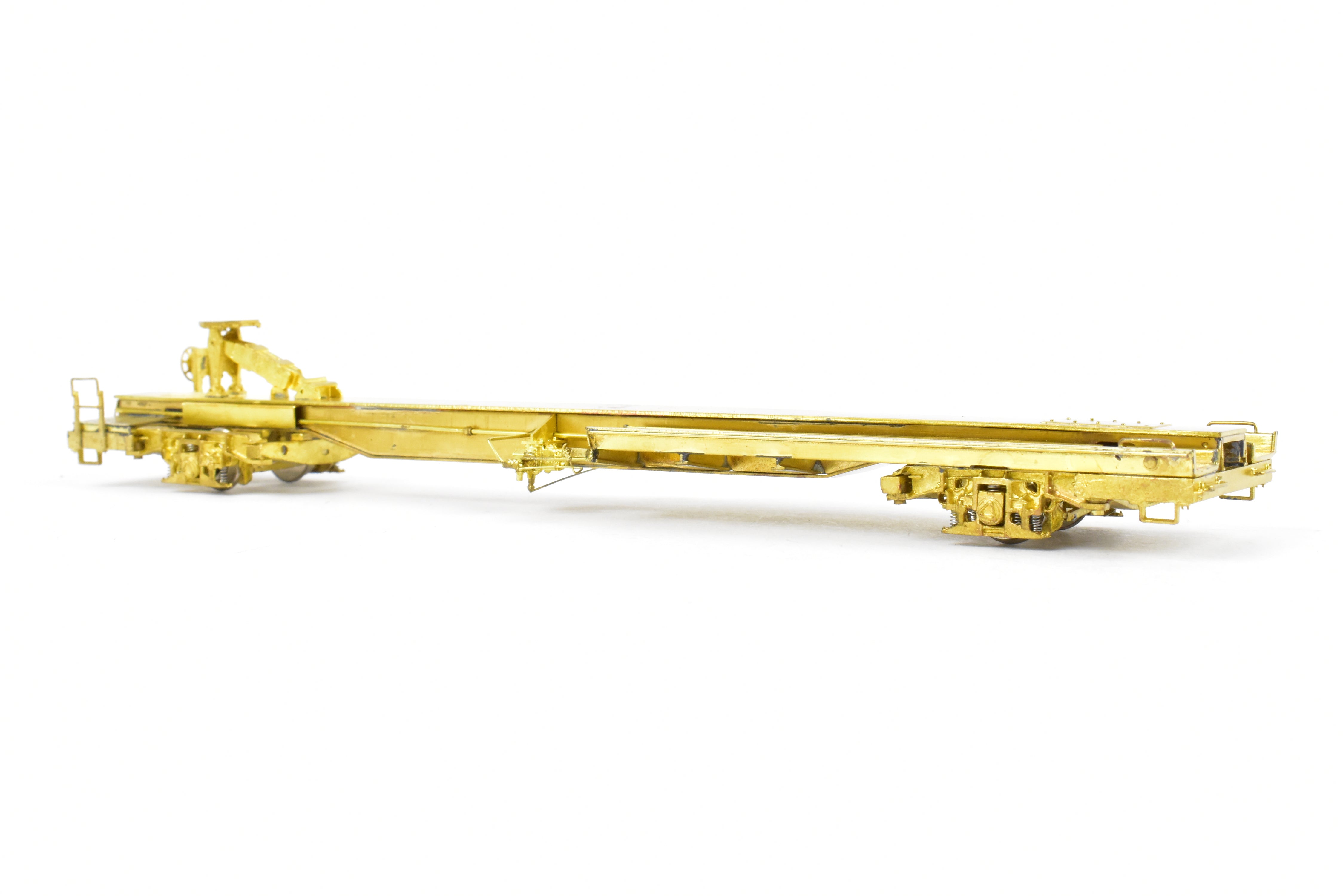 HO Brass OMI 50' TOFC Car TTUX 121046 with National Unitruck