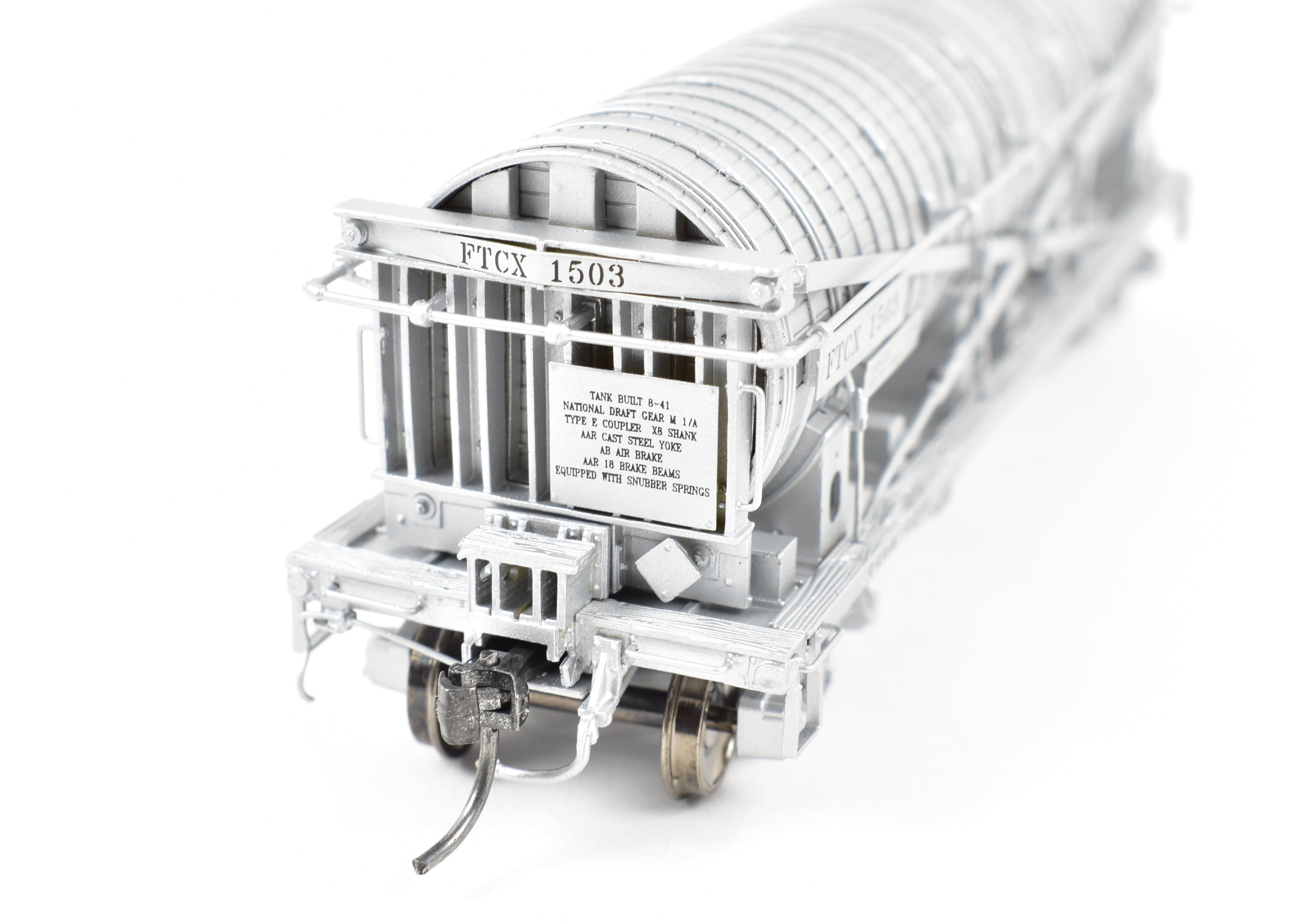 HO Scale New Brass Model Car for North Bank Line with Various Roads - FTCX 1503 Fleishman's Vinegar Brand
