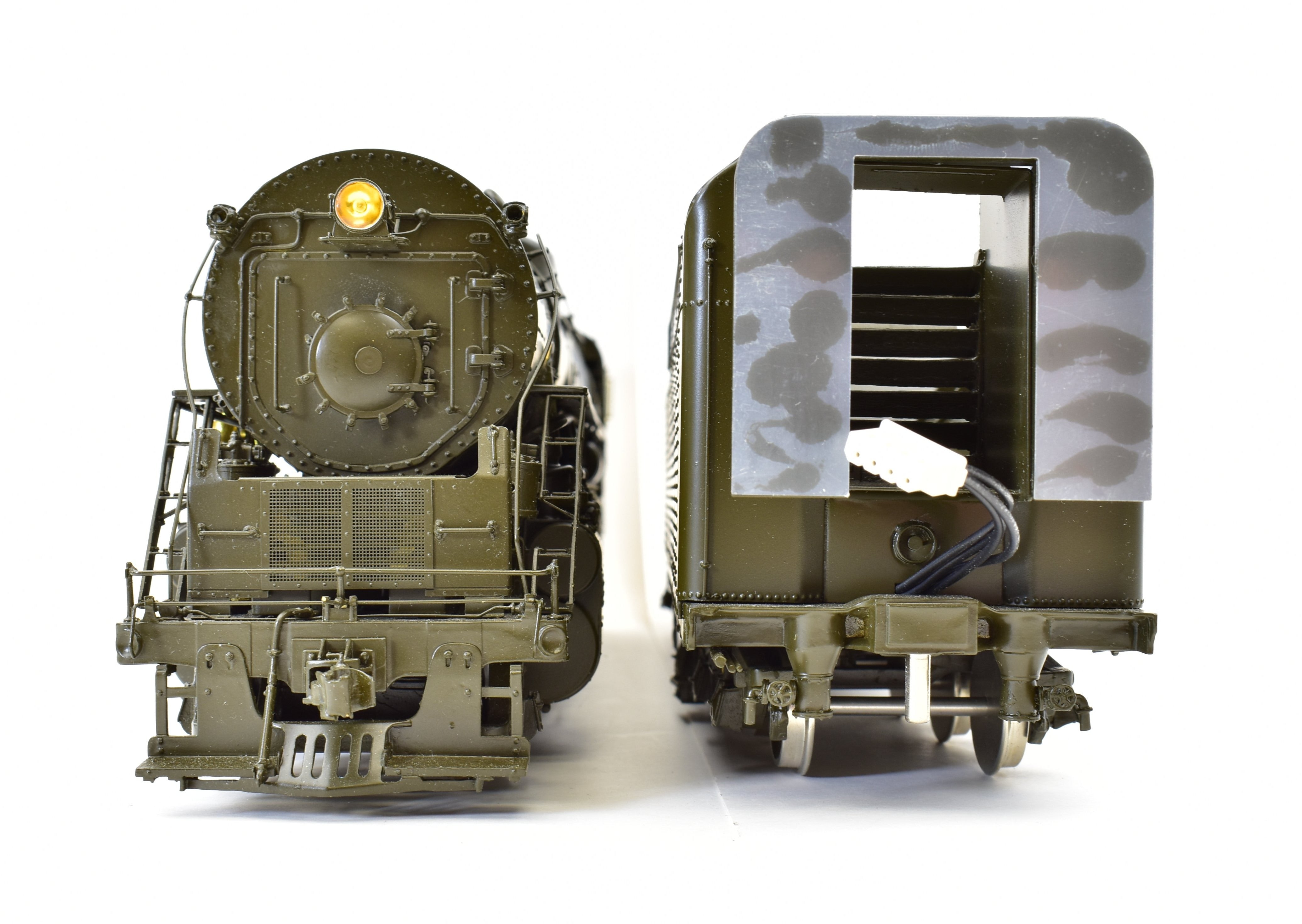 O Scale Brass Model Train - Overland Models, Inc. Pittsburgh & Lake Erie A-2 2-8-4 Factory Painted by Ajin in Korea