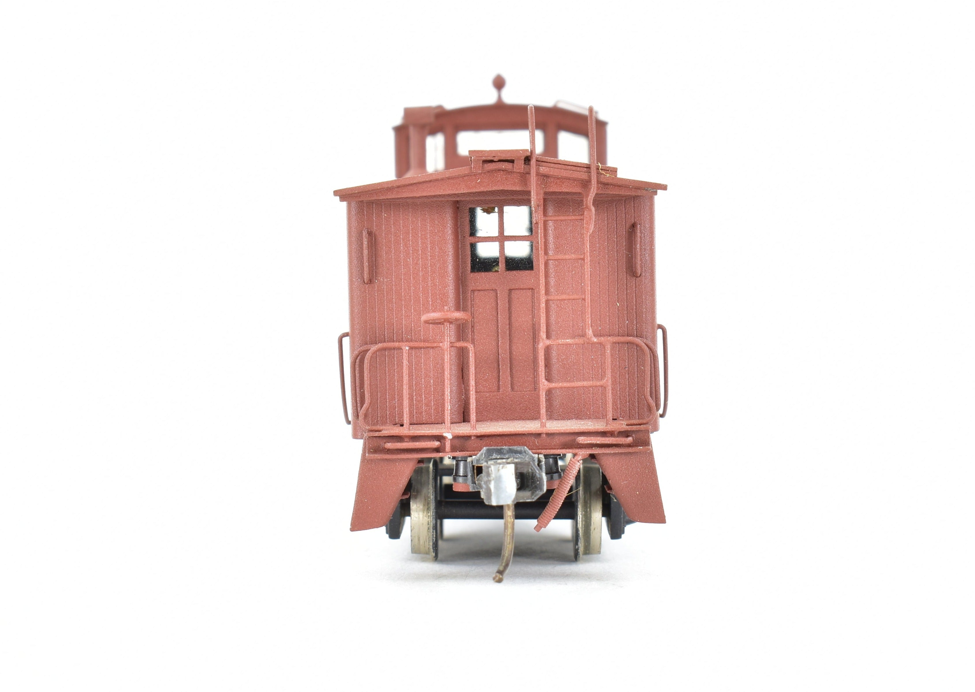 HO Scale Custom Painted Brass Wood Caboose Model by Trains Inc. for Chicago & North Western (C&NW) Railway