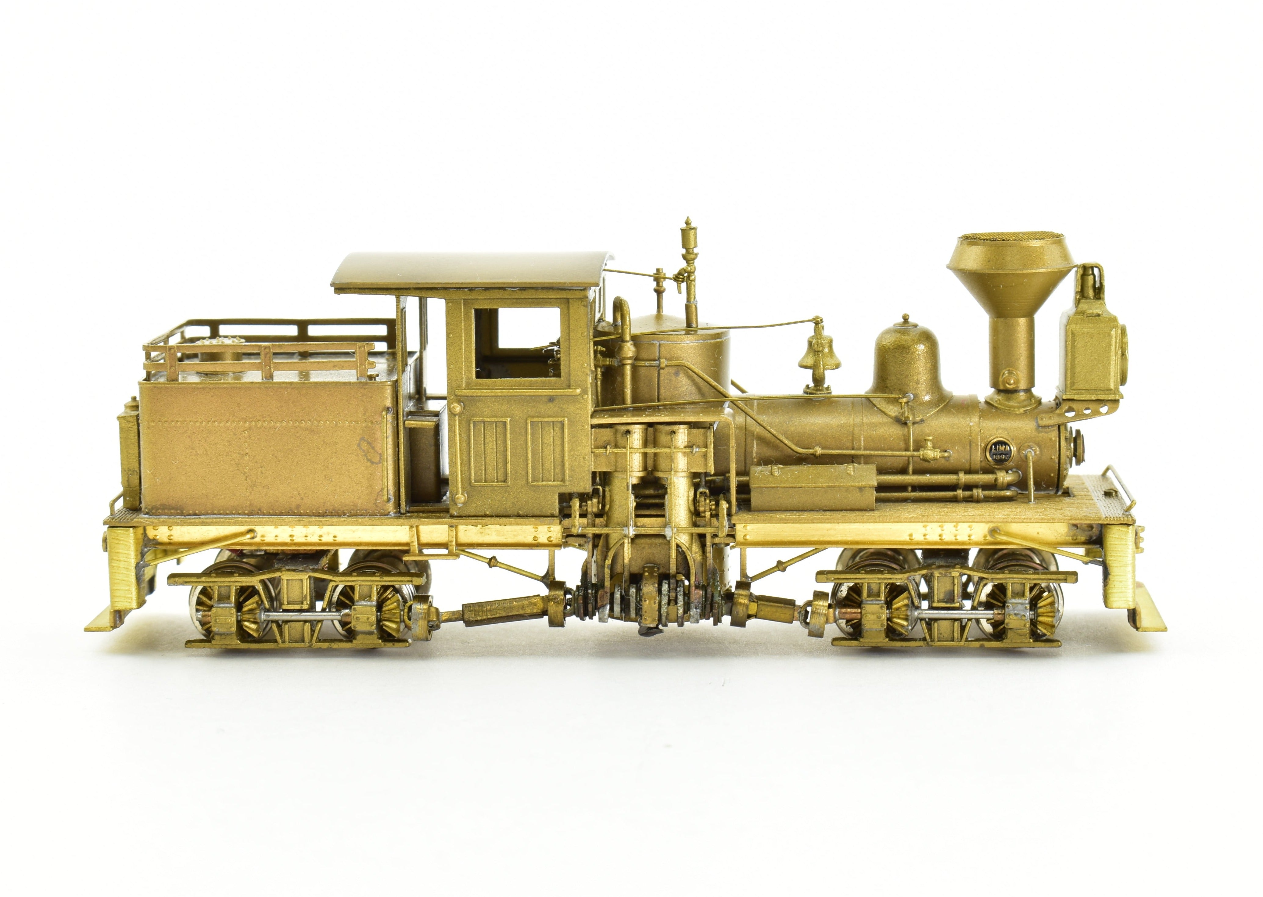 High - Quality HO Scale Brass Shay Locomotive Model - PFM - United Benson Logging Co. 2 - Truck Tee - Boiler Shay No. 528
