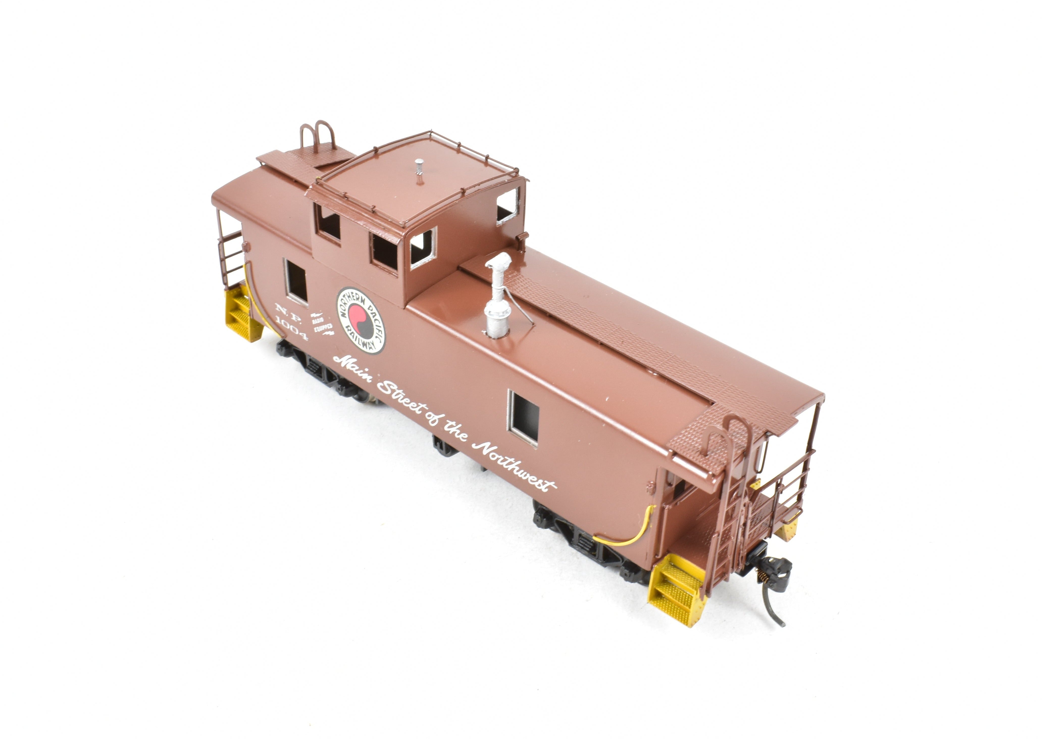 HO Scale Brass Model - Overland Models, Inc. (OMI) Northern Pacific Steel Caboose with Tall Cupola, CP No. 1004
