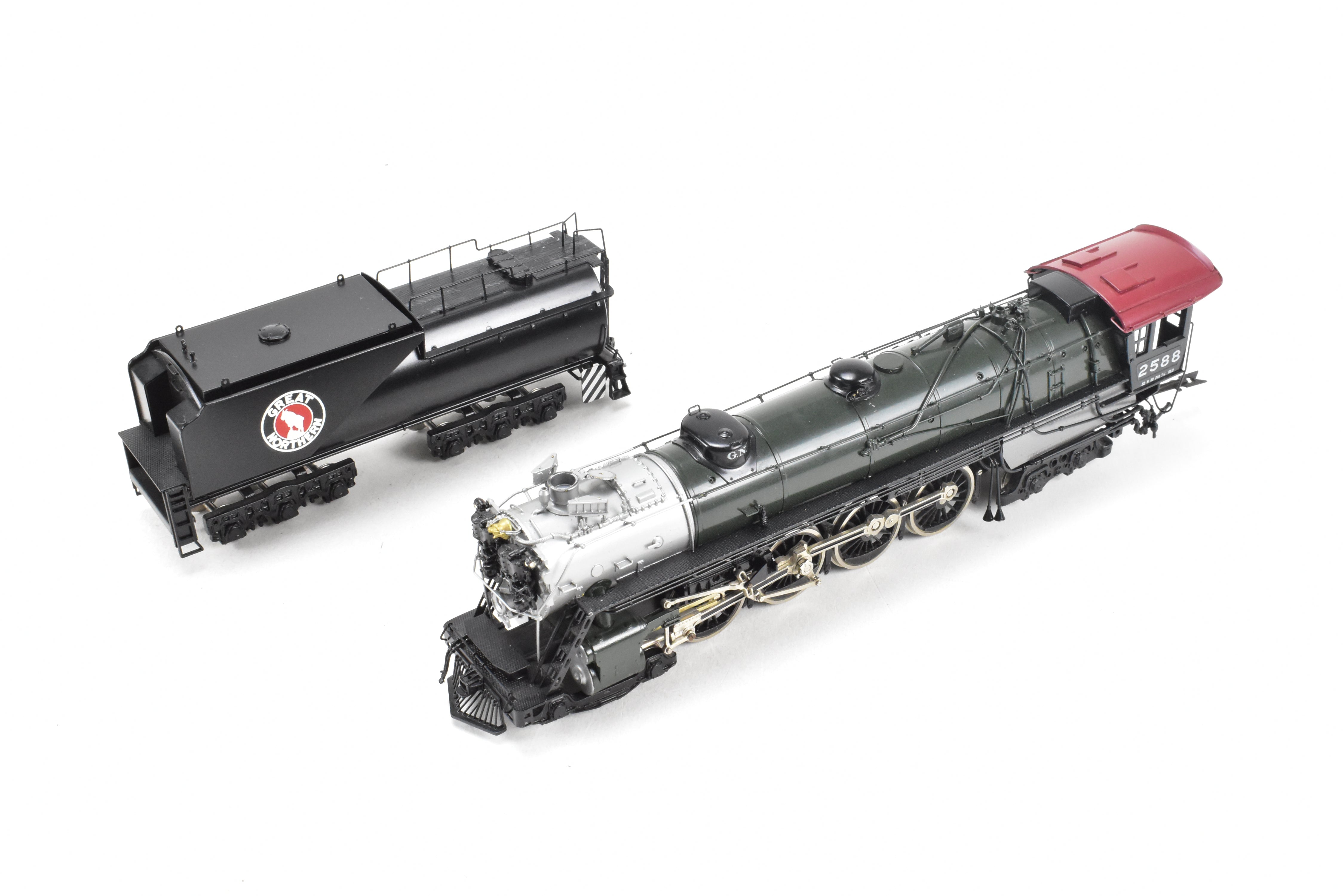 HO Scale Brass Tenshodo GN - Great Northern 4-8-4 Class S-2 Factory Painted Crown Model from the 1976 Production Run #2588