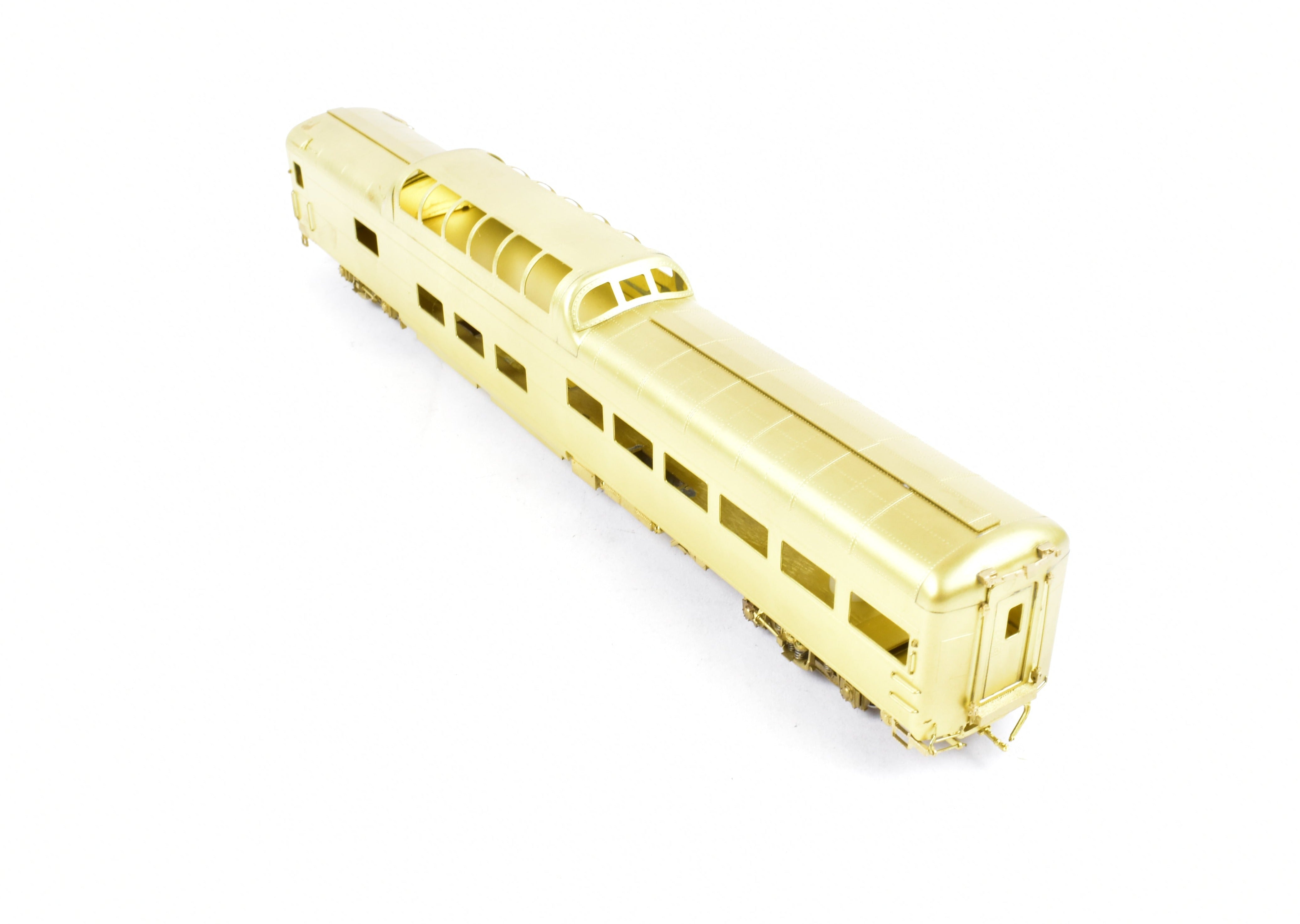 HO Scale Brass Model Train - Wasatch Model Co. Union Pacific 9000 Series Dome Lounge Observation Car Modified for Mid - Train Service