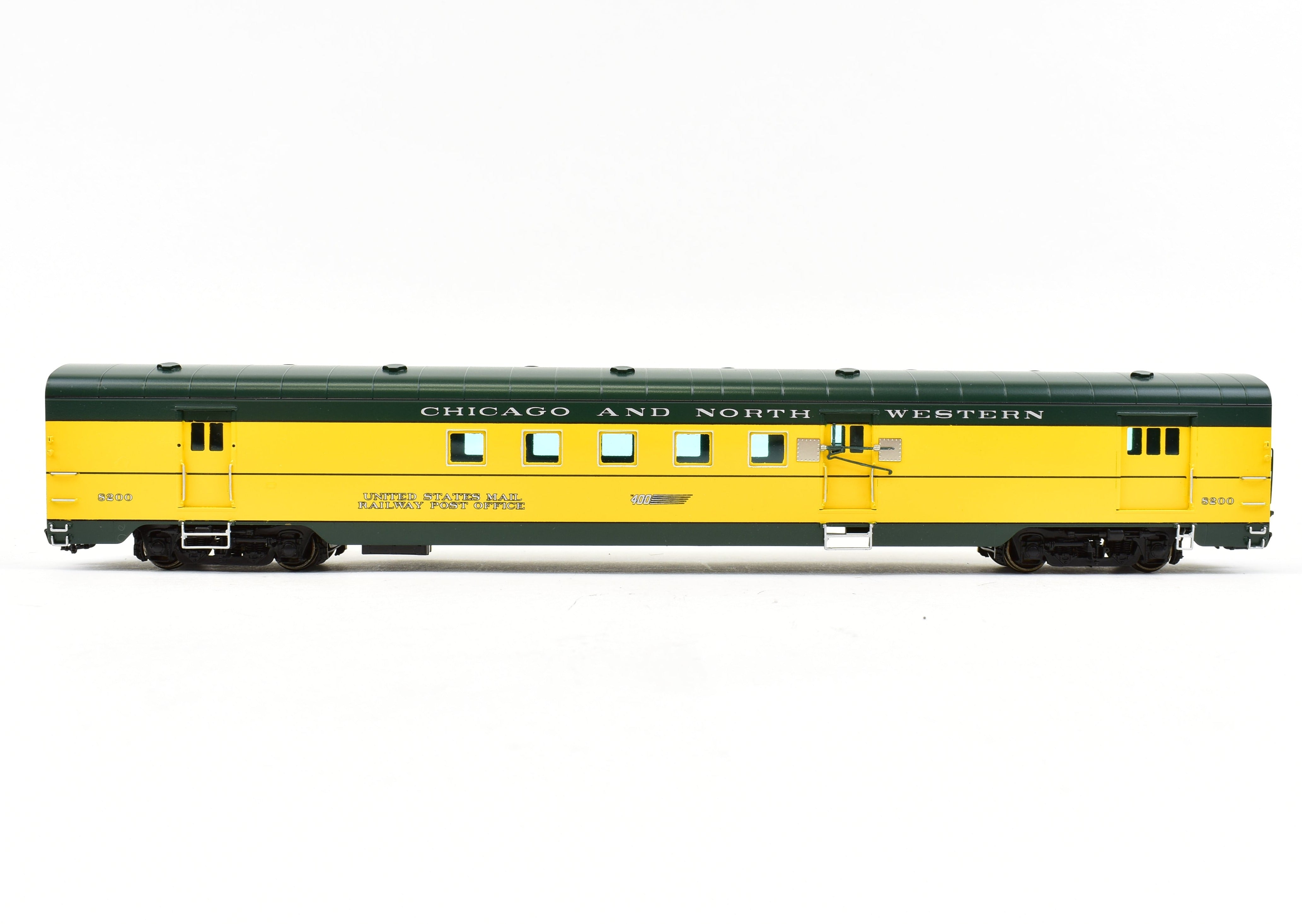 HO Brass C&NW Chicago and North Western 400 60' Mail RPO Baggage Car #8200