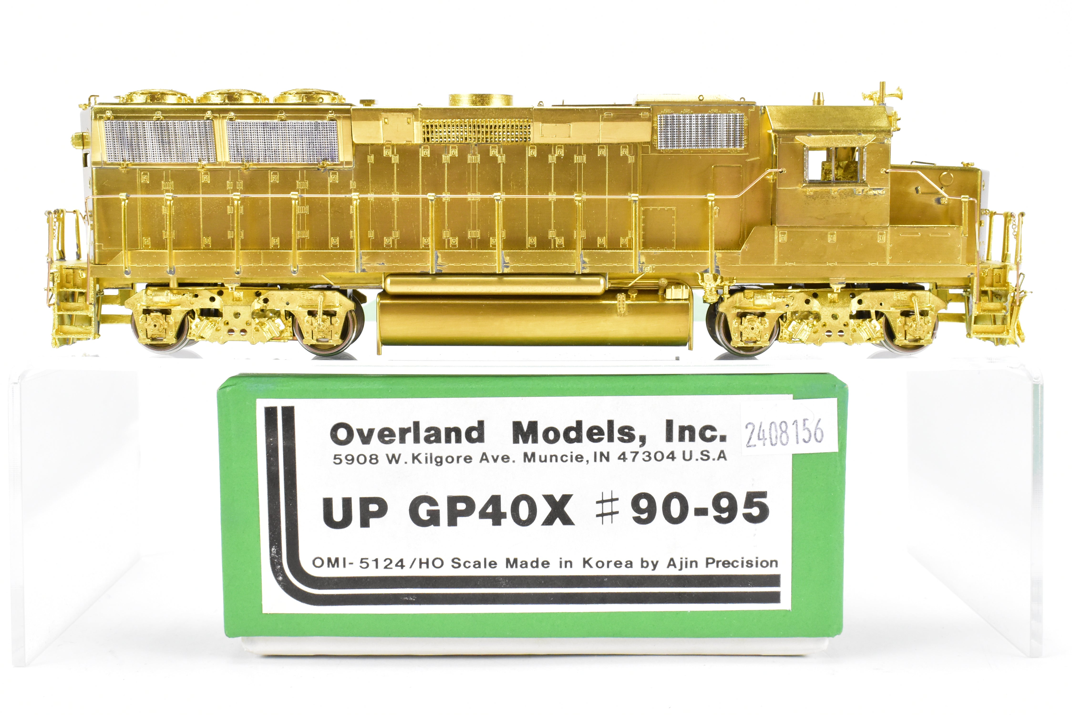 HO Scale Brass Model Train by Overland Models, Inc. Representing Union Pacific GP40X Locomotives Nos. 90 - 95