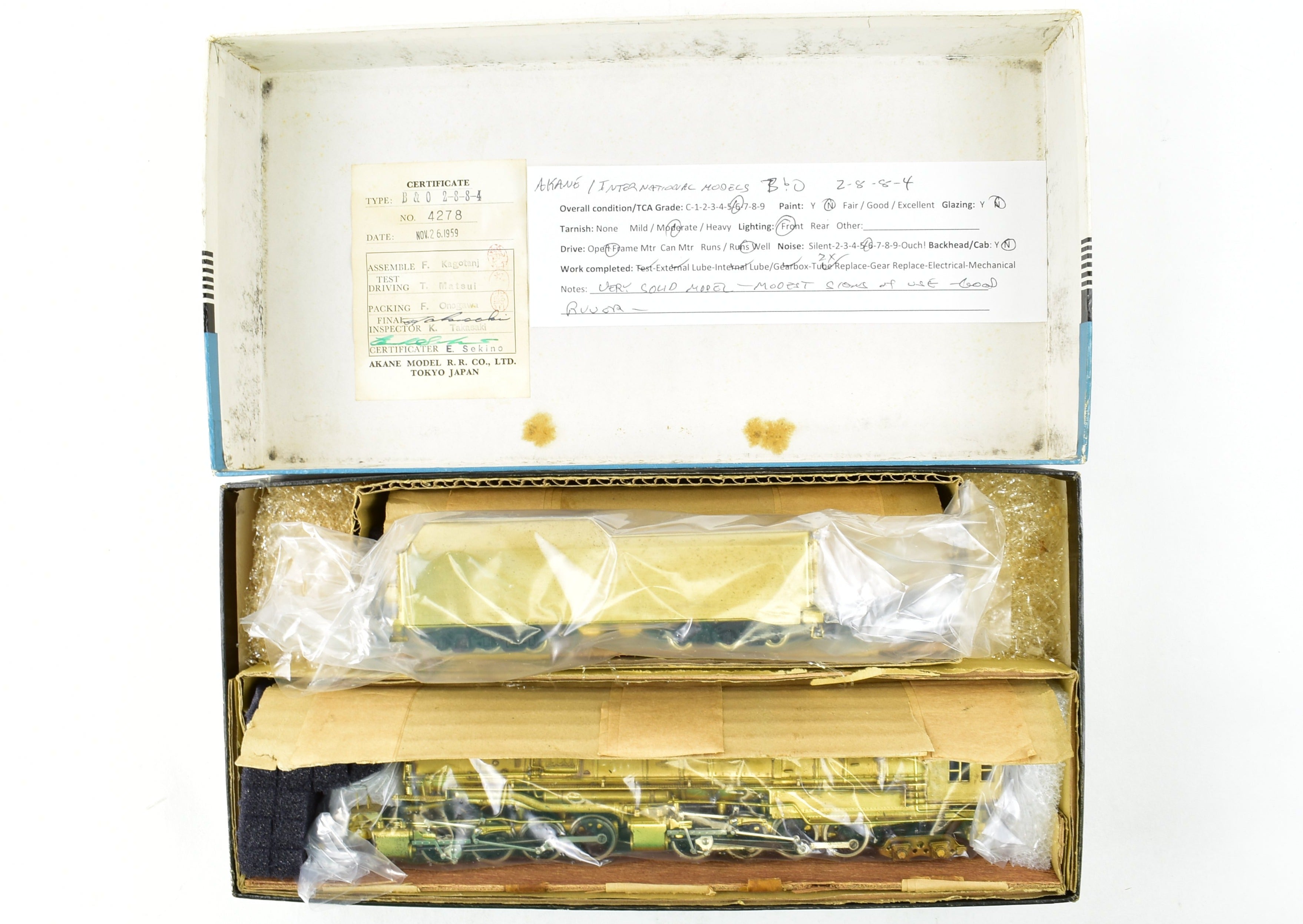 HO Scale Brass Baltimore & Ohio 2-8-8-4 EM-1 Articulated Model Train by Akane