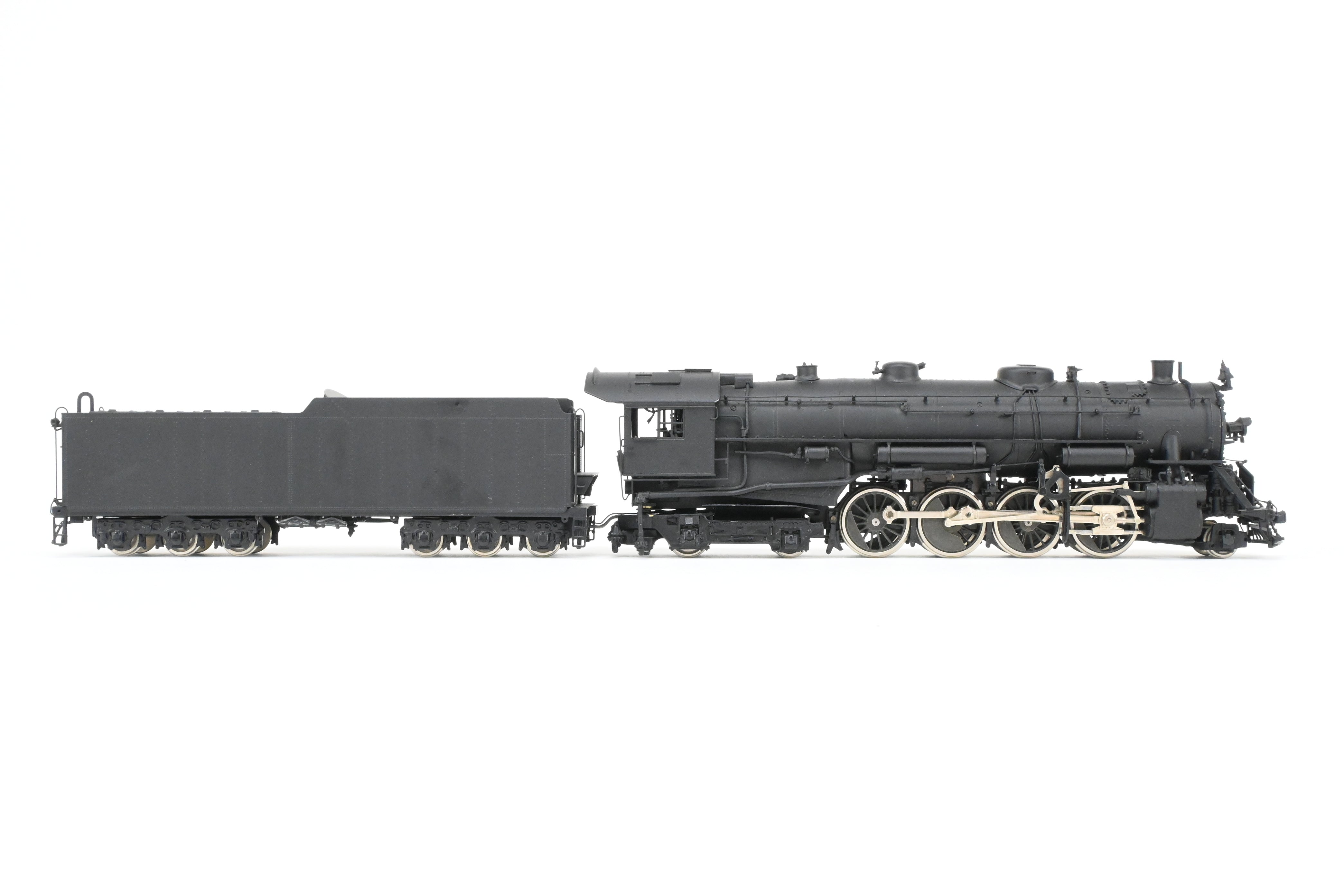 HO Scale Brass Oriental Limited Erie Railroad S-3 2-8-4 Steam Locomotive with Spoked Drivers and FP Configuration