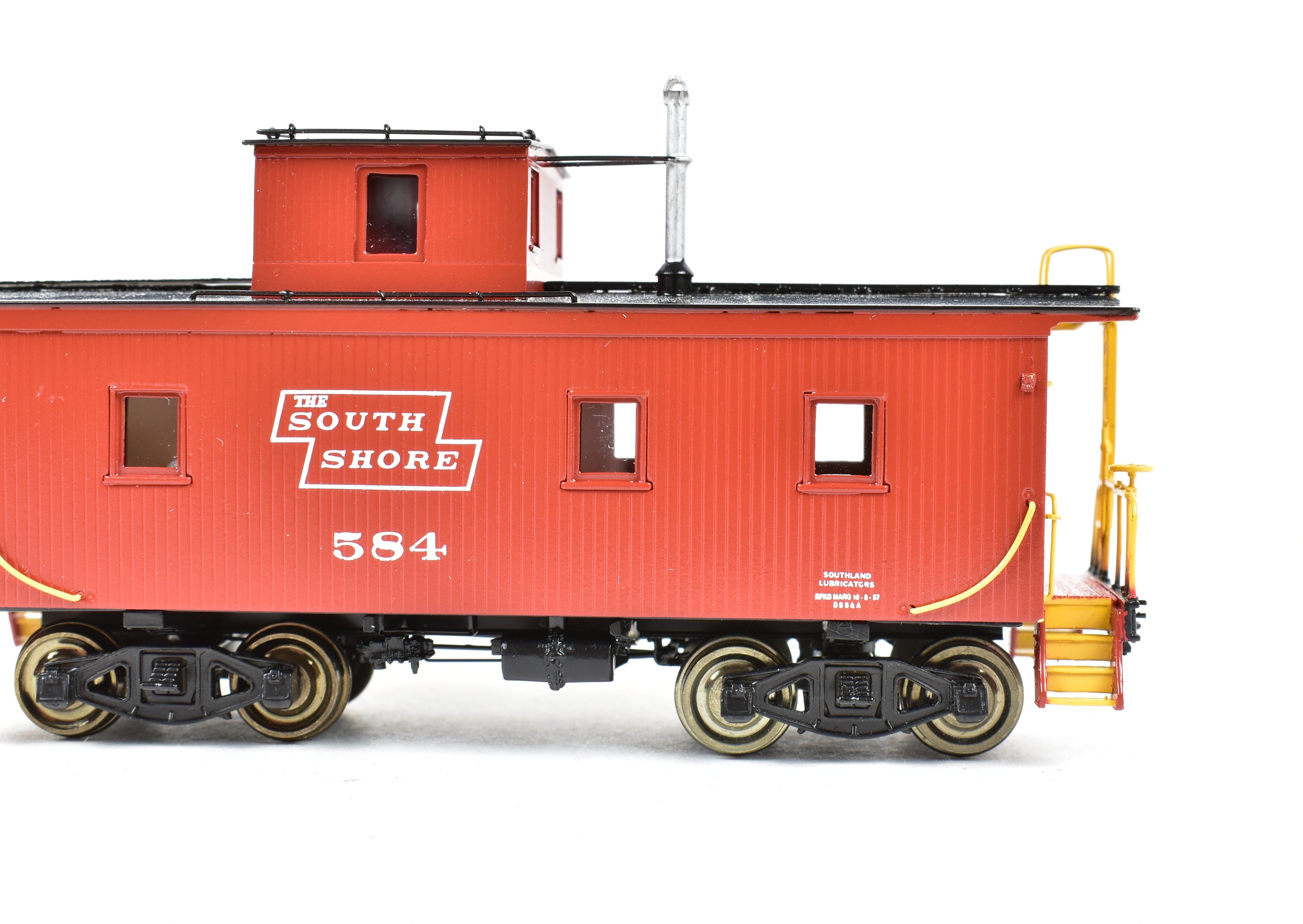 HO Scale Brass Duluth South Shore & Atlantic Shorty Wood Sheath Caboose FP No. 584 Model by Overland Models, Inc. (OMI)