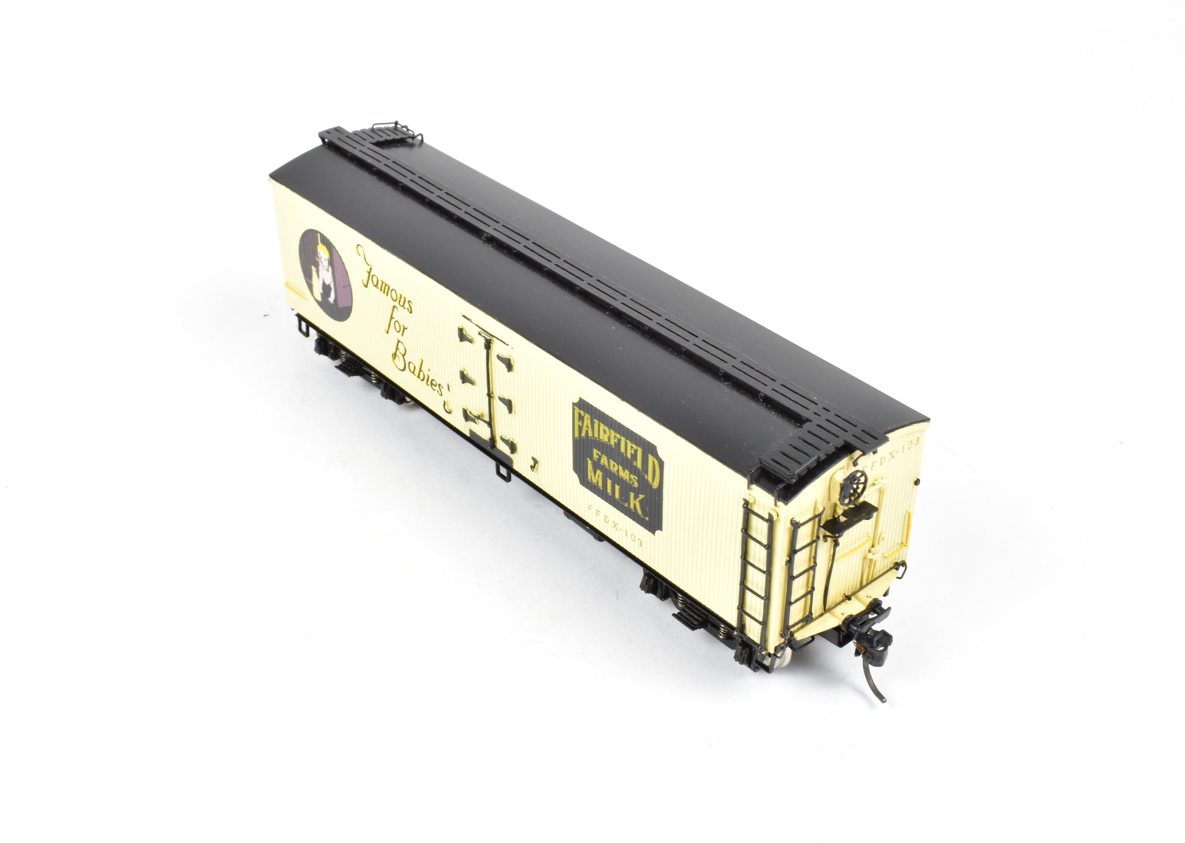 HO Scale Brass PSC Precision 41' Round Roof Milk Tank Car by Fairfield Farms