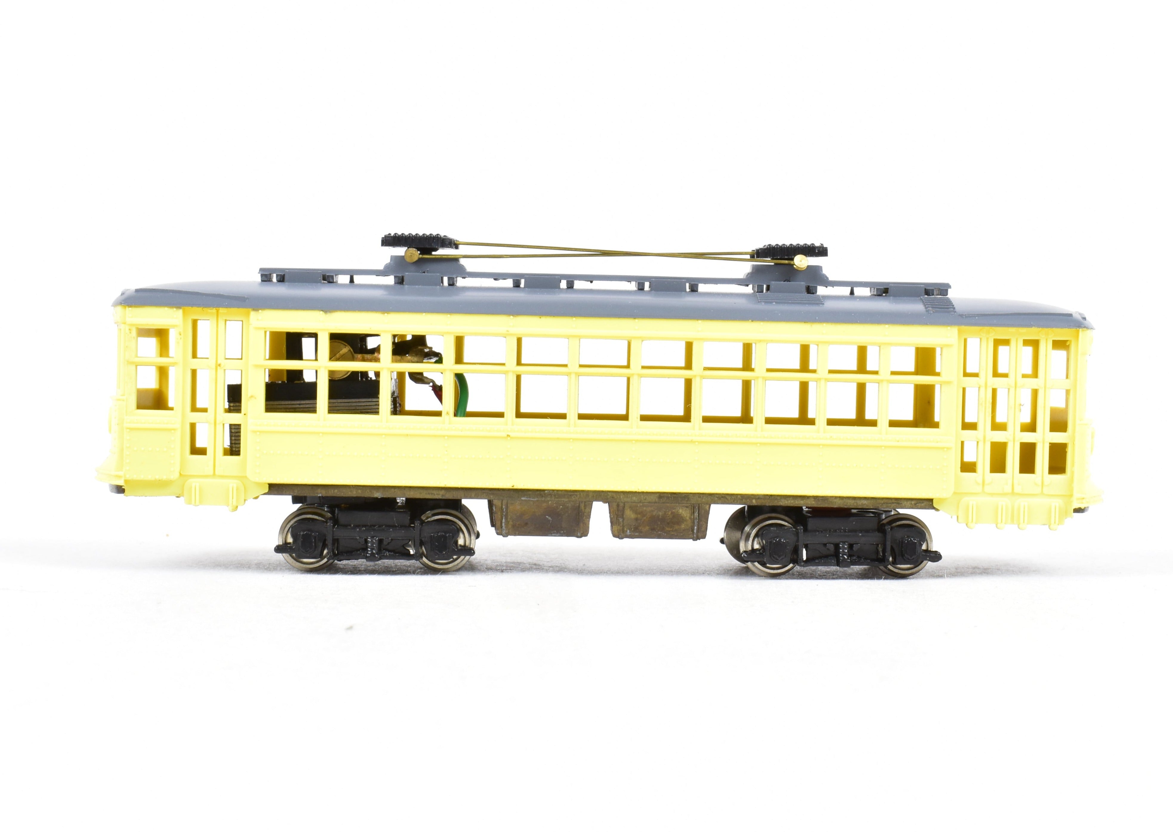 HO Scale Ken Kidder American Car Co. Double-Truck Birney Trolley Model for Kids and Hobbyists