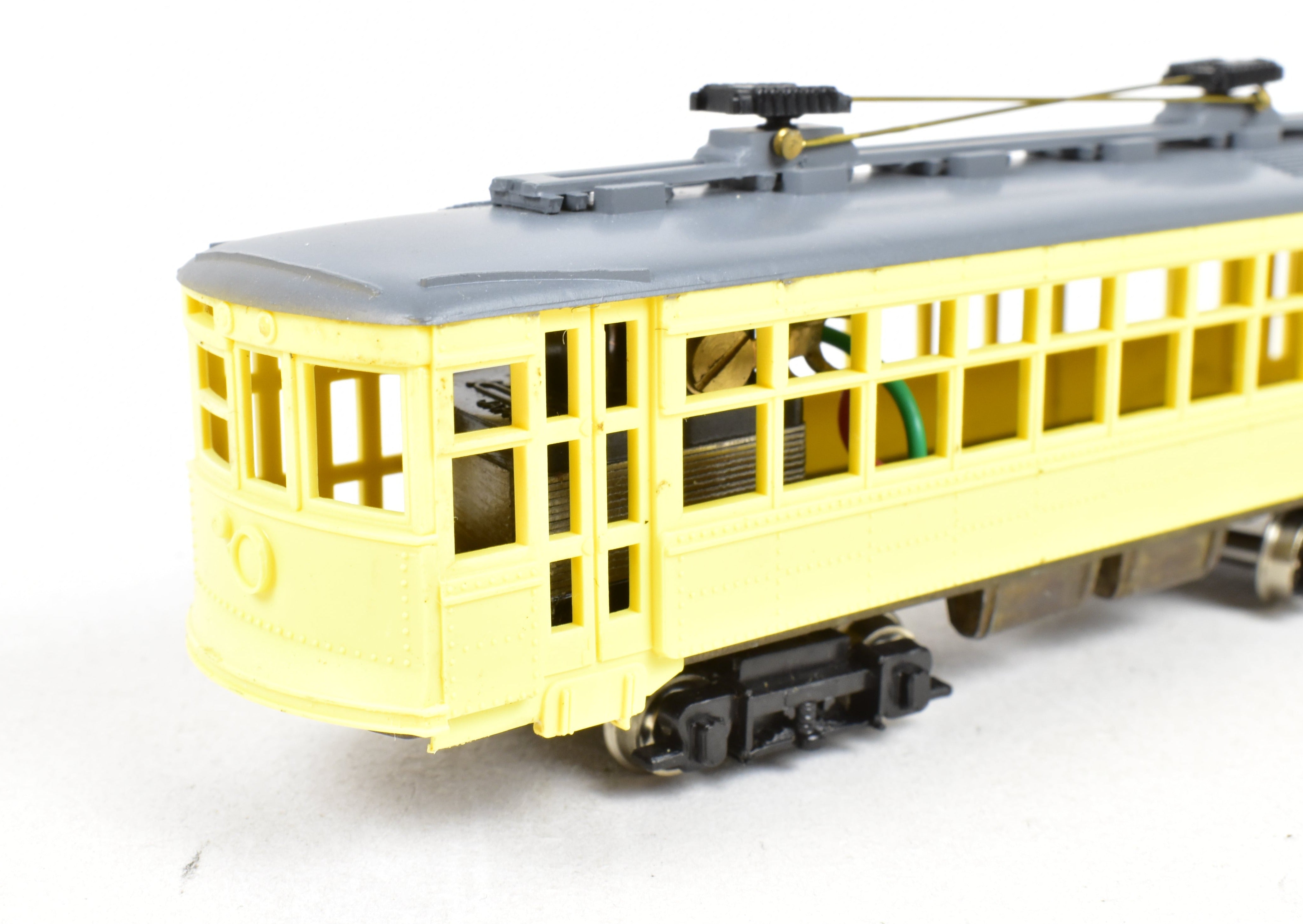 HO Scale Ken Kidder American Car Co. Double-Truck Birney Trolley Model for Kids and Hobbyists