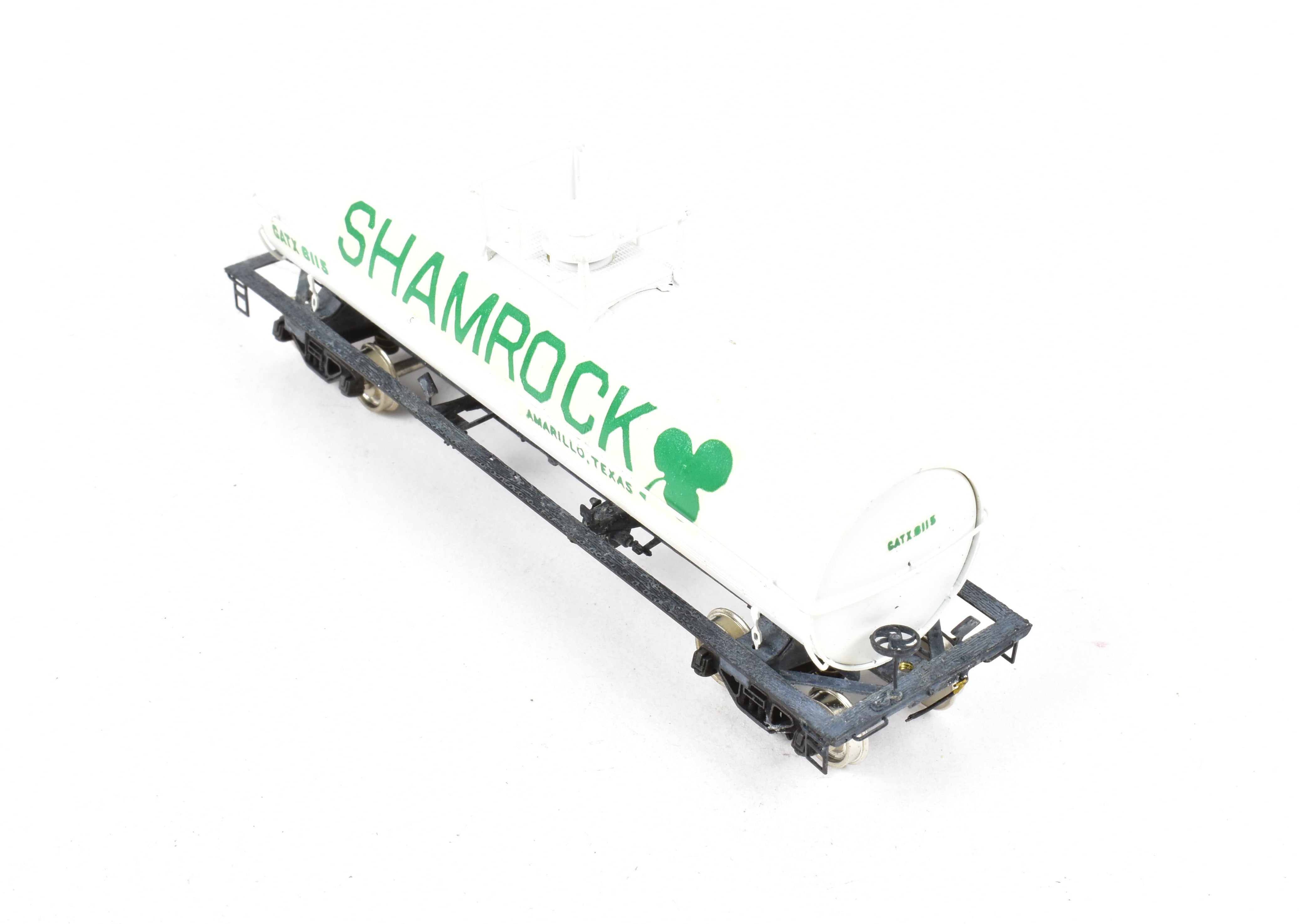 HO Scale Brass Precision Scale Co. 11,141 Gallon White Shamrock Painted Tank Car