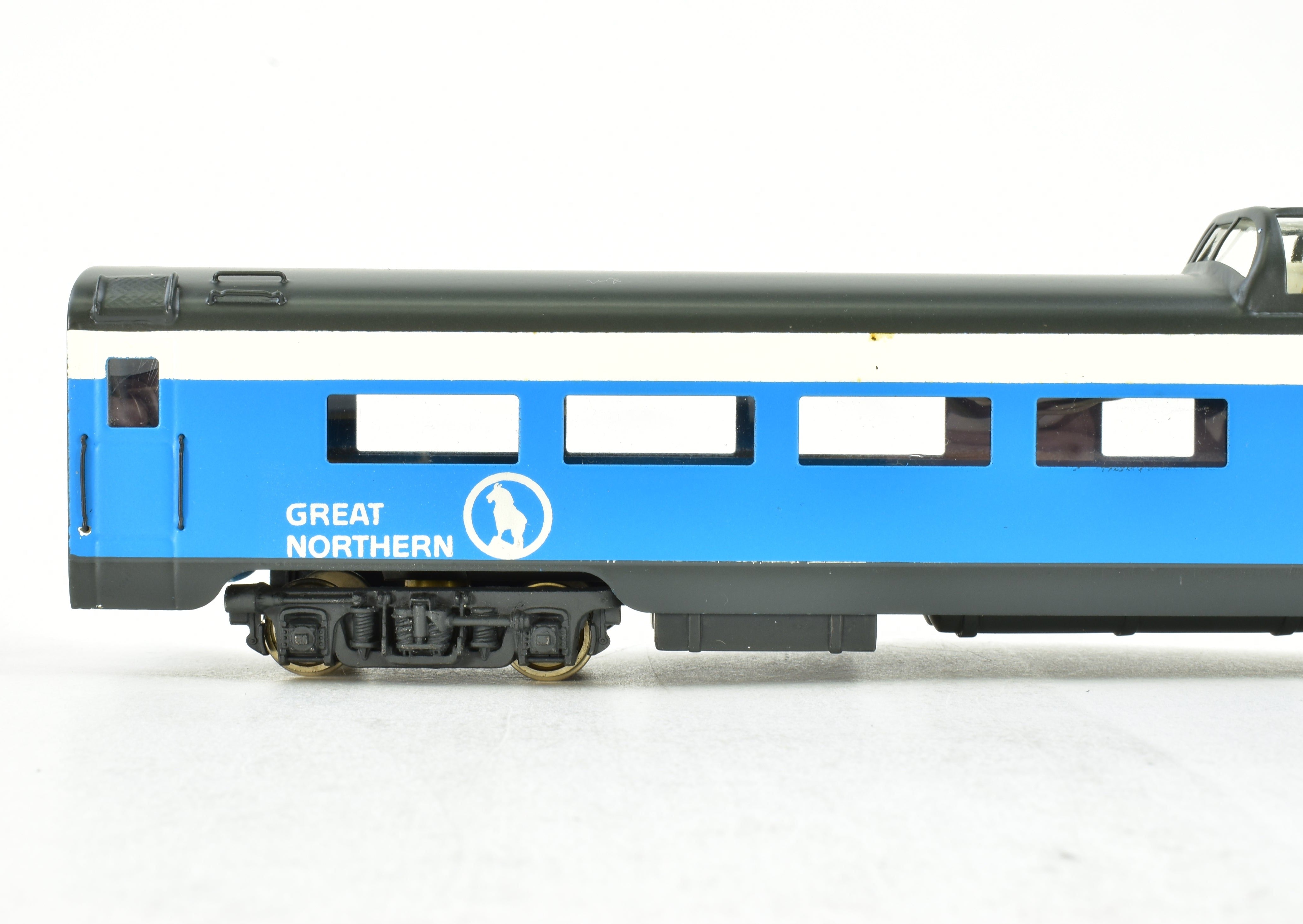 HO Scale Brass Great Northern 5-Car Big Sky Blue Passenger Set by Westside