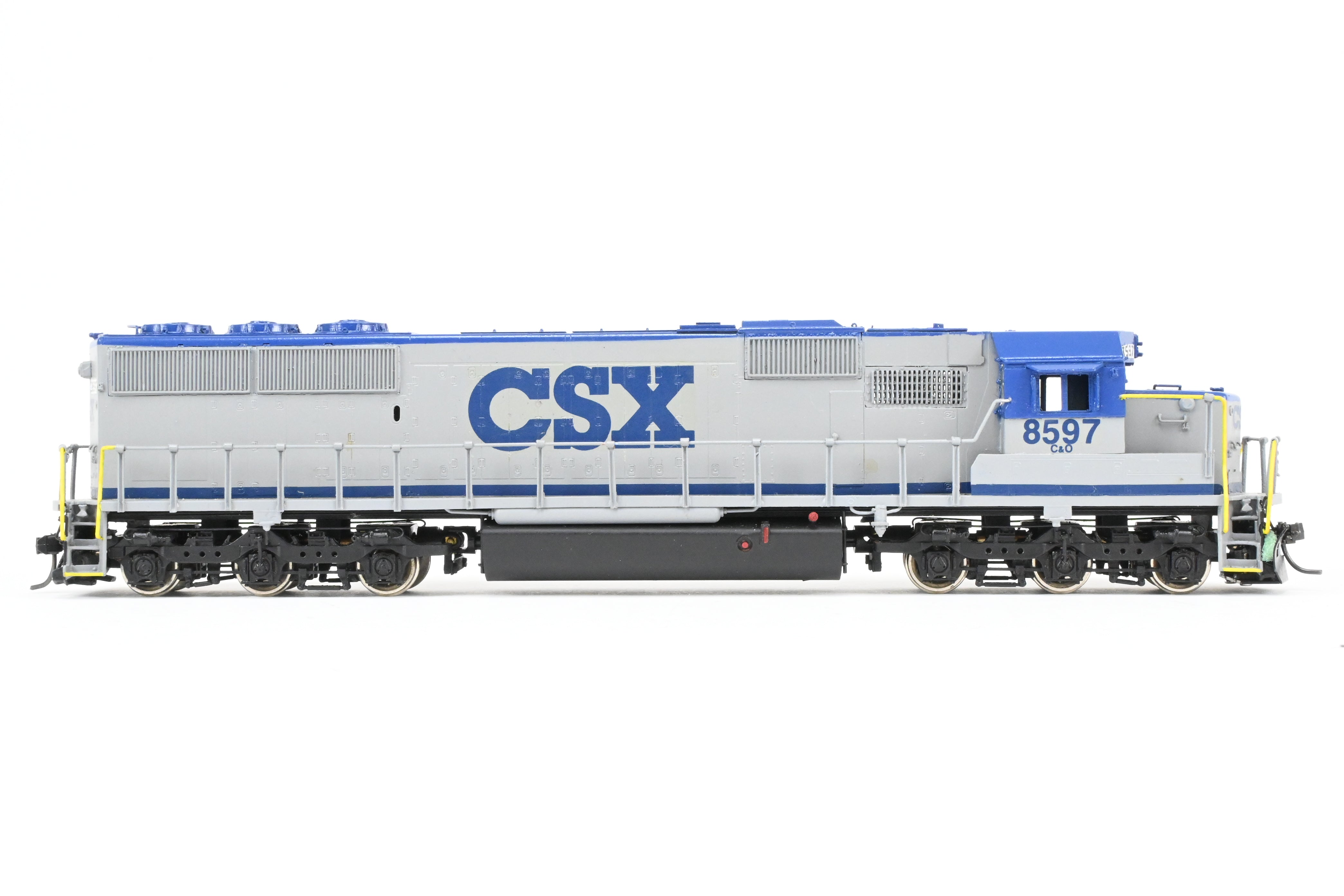 HO Scale Brass Model Train - Overland Models, Inc. CSX Transportation EMD SD50 Low Hood, Formerly Chesapeake & Ohio, Custom Painted in CSX Stealth Scheme
