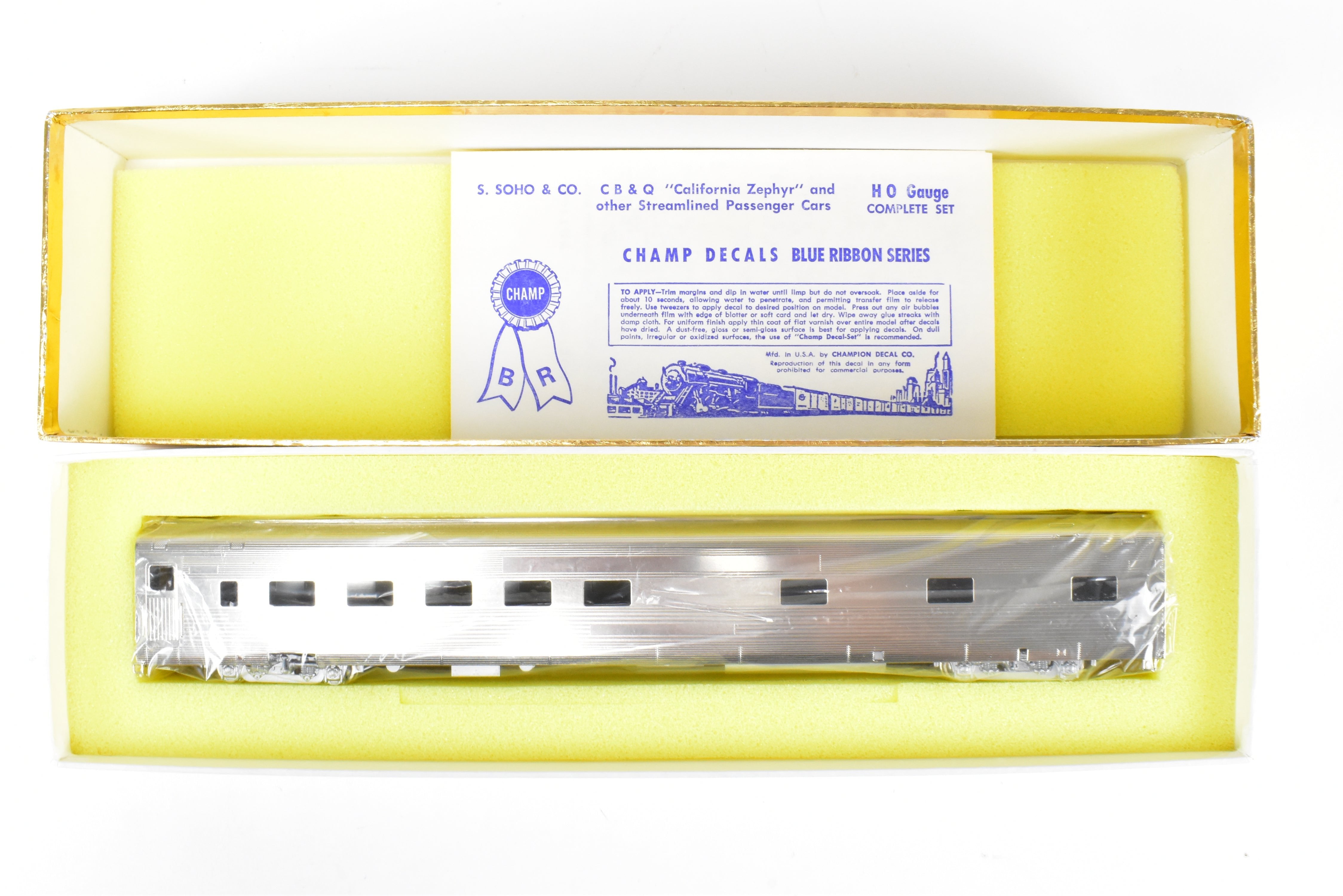 HO Brass Oriental Limited California Zephyr Budd 10 - 6 Sleeper #429