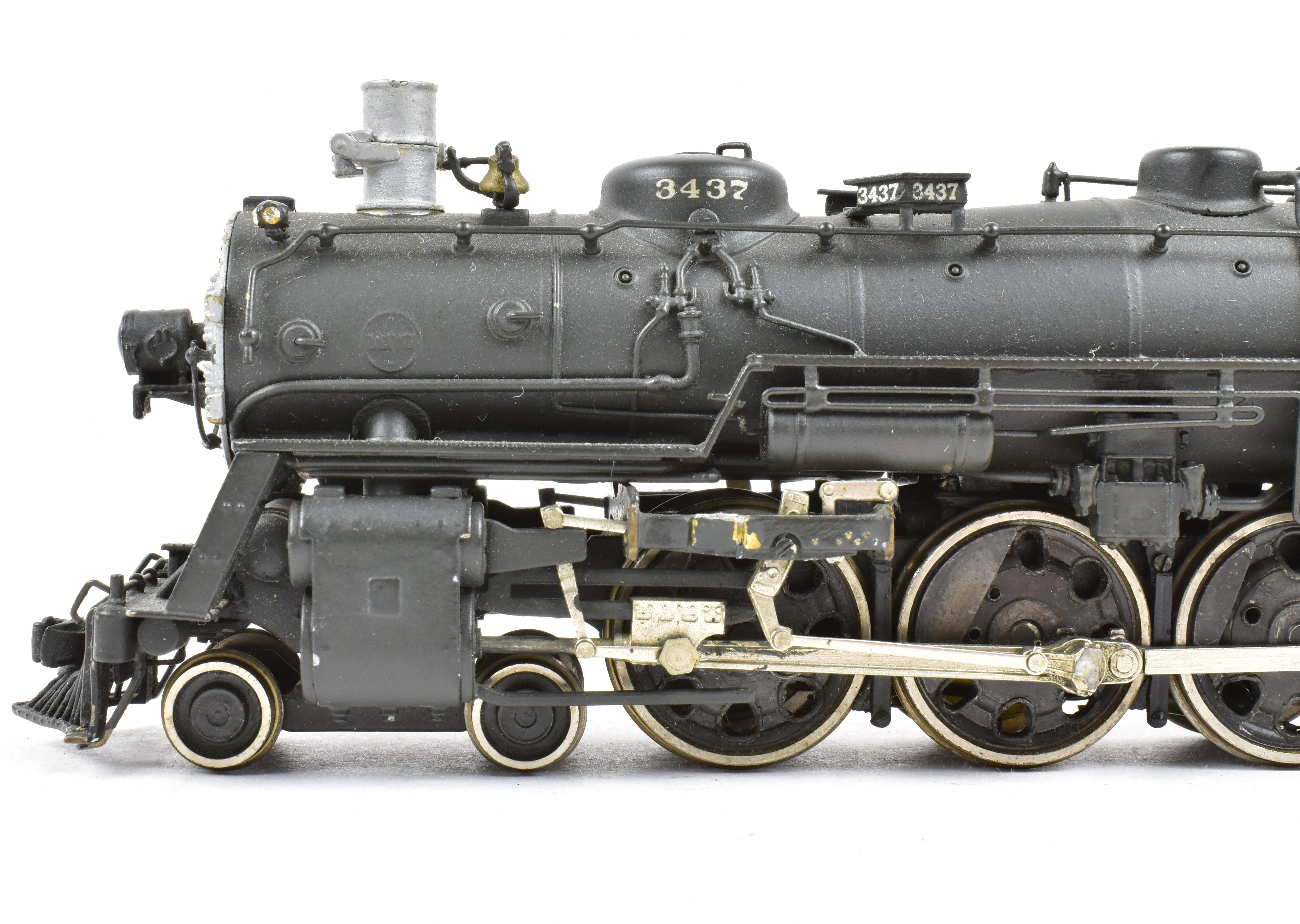 HO Scale Brass Balboa ATSF Santa Fe 3400 Class 4-6-2 Pacific Locomotive CP #3437