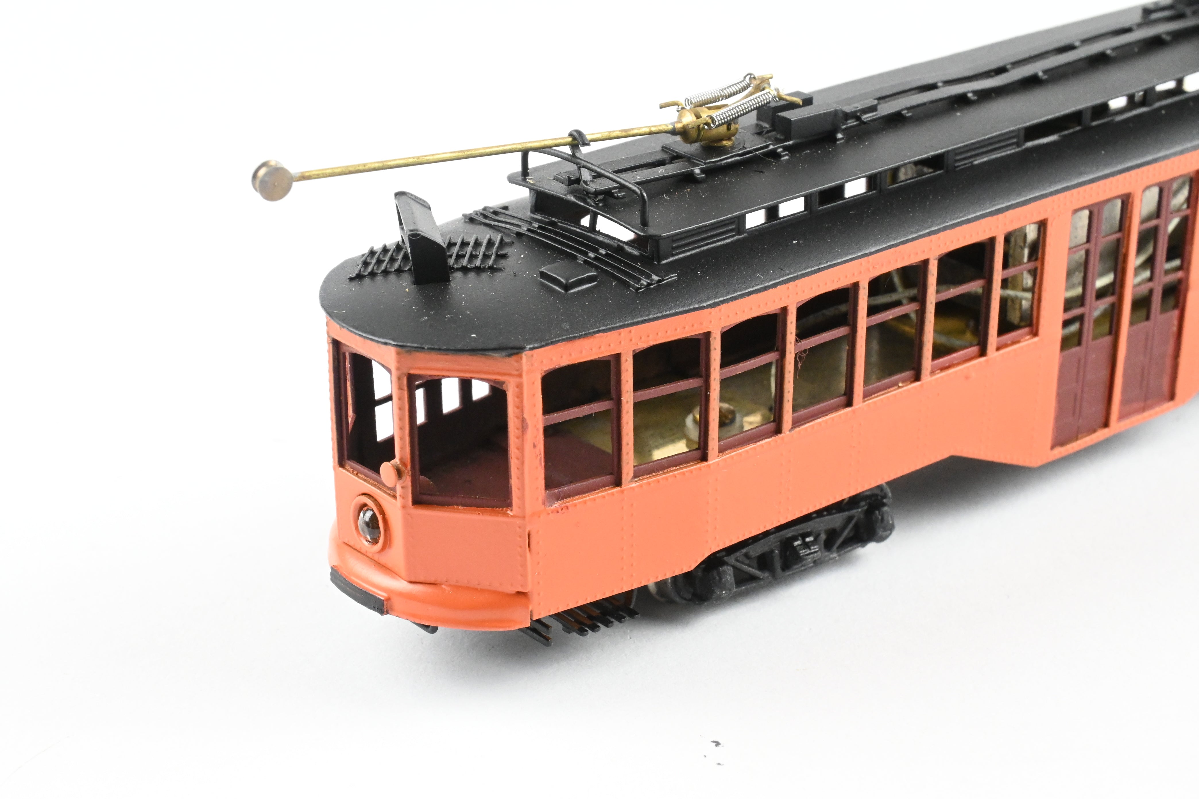 HO Scale Brass Fairfield Pittsburgh Railway Co. Unlettered Double End Trolley