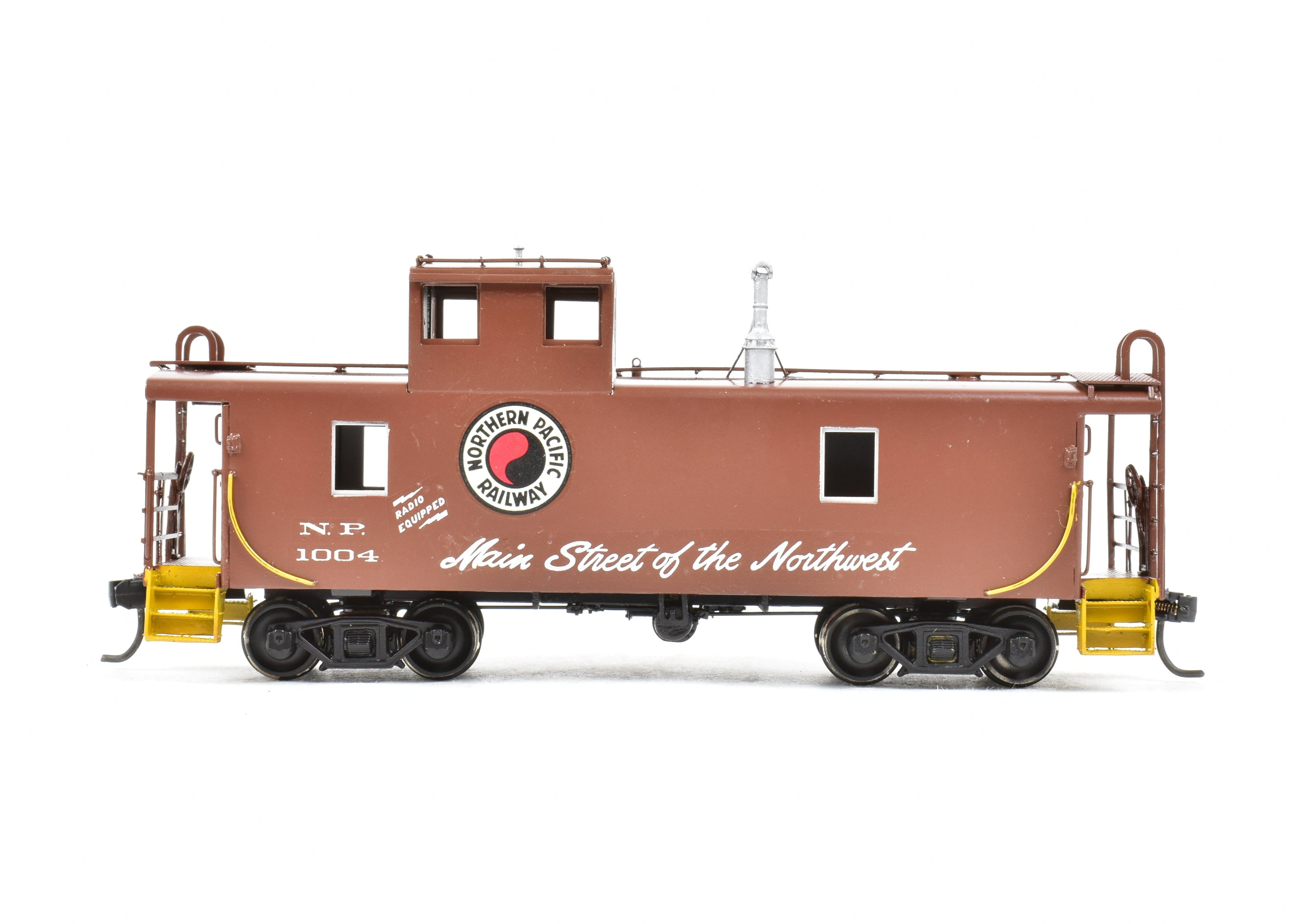 HO Scale Brass Model - Overland Models, Inc. (OMI) Northern Pacific Steel Caboose with Tall Cupola, CP No. 1004
